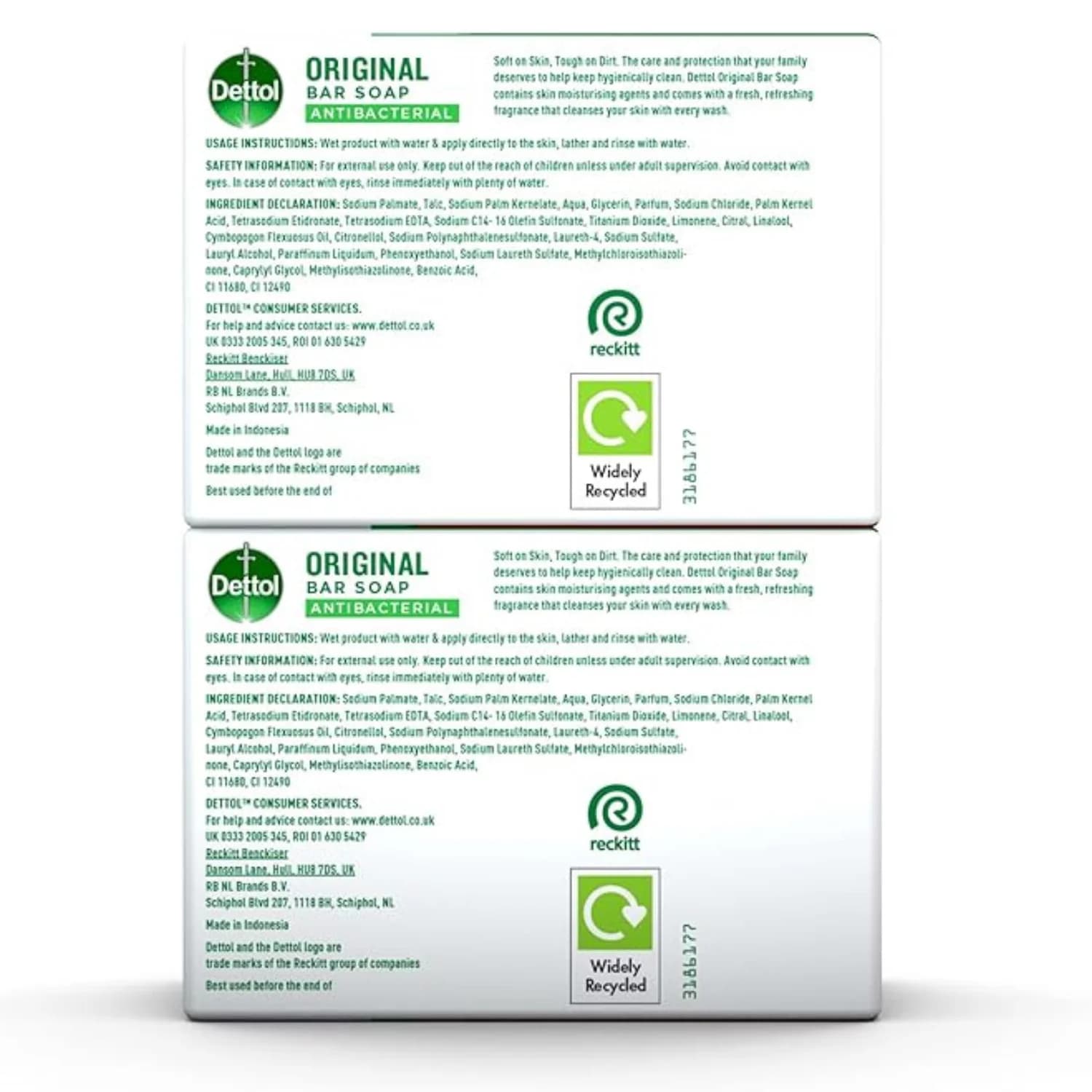 Dettol Anti-Bacterial Original Soap 100g 2 Pack