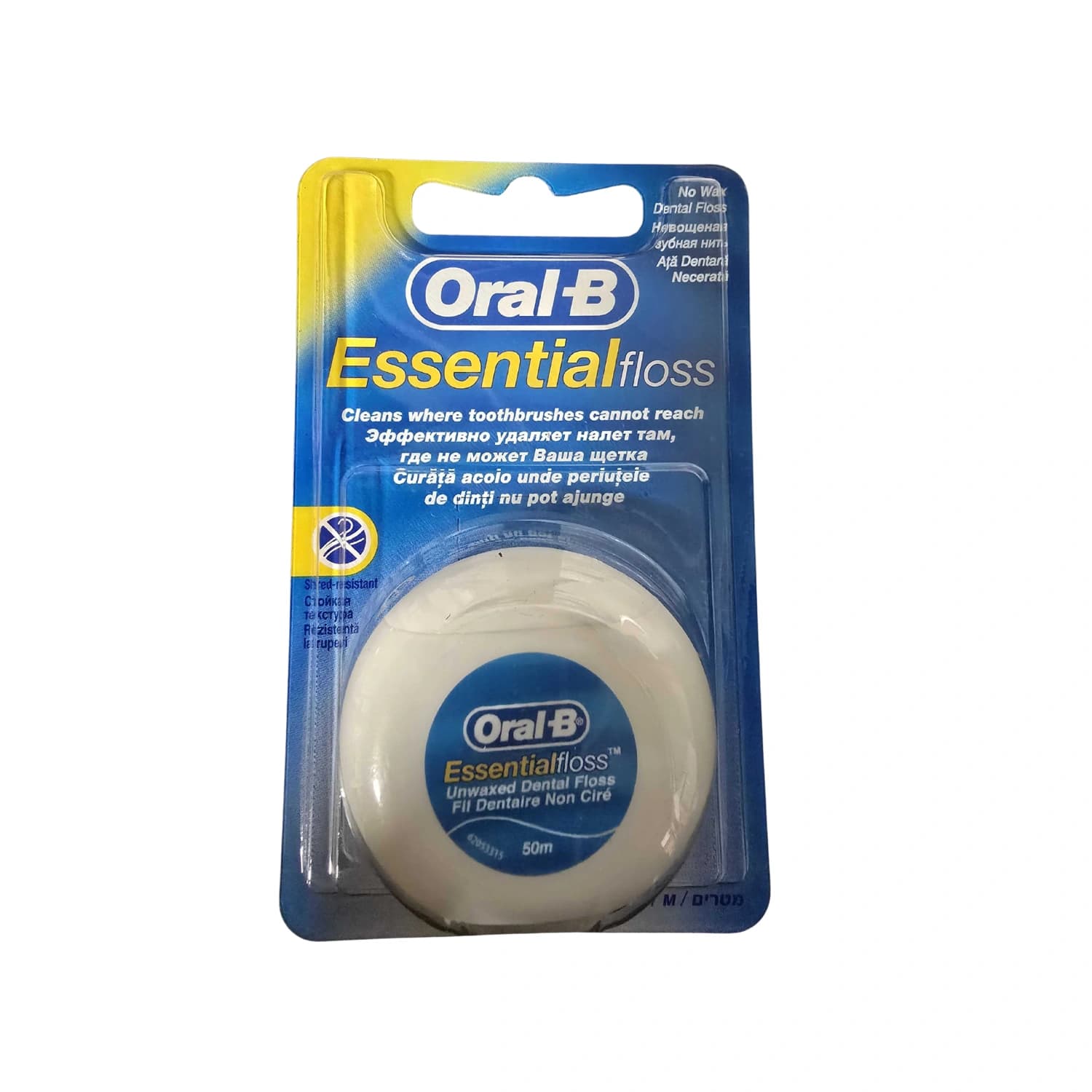 Oral-B Essential Floss UnWaxed Dental Floss Mint Taste 50m