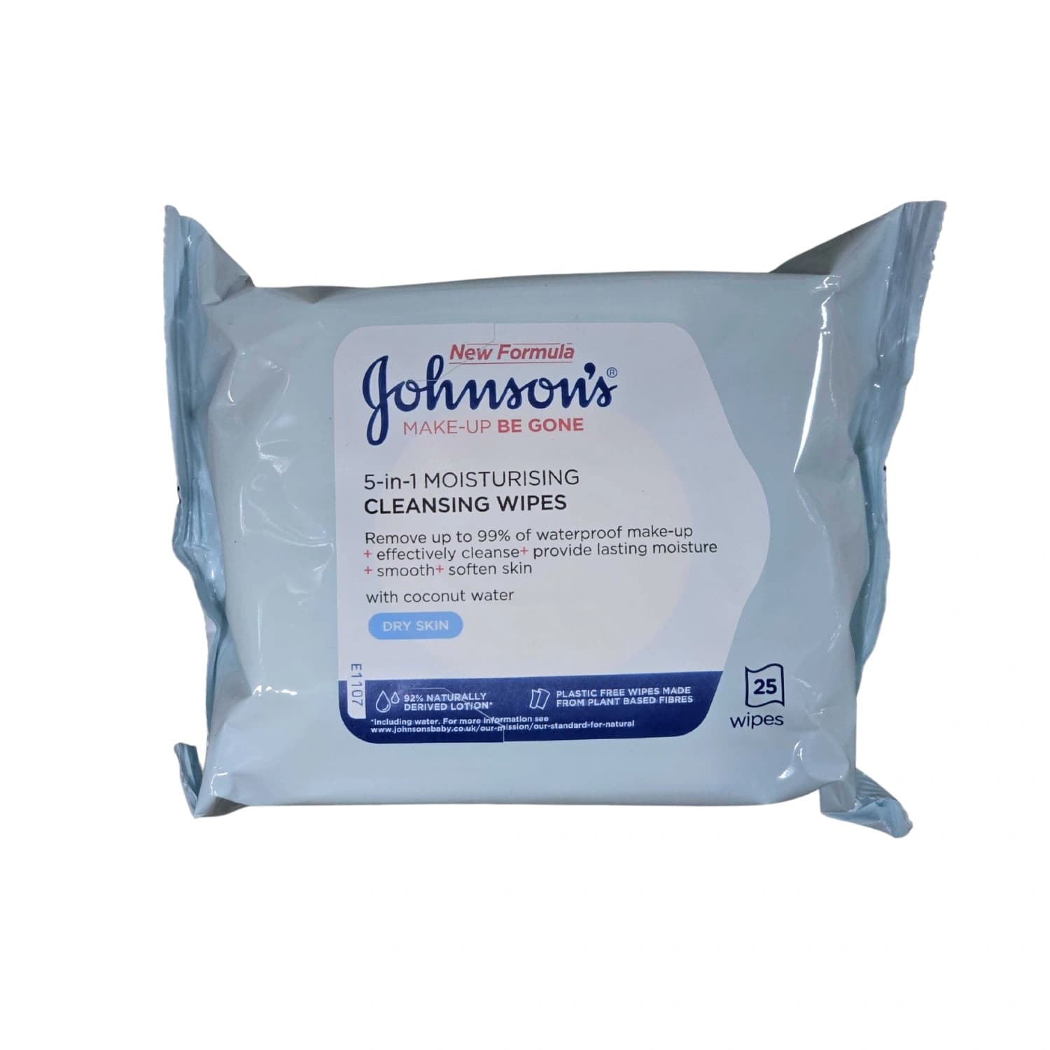 Johnson's face care makeup moisturising 25 wipes