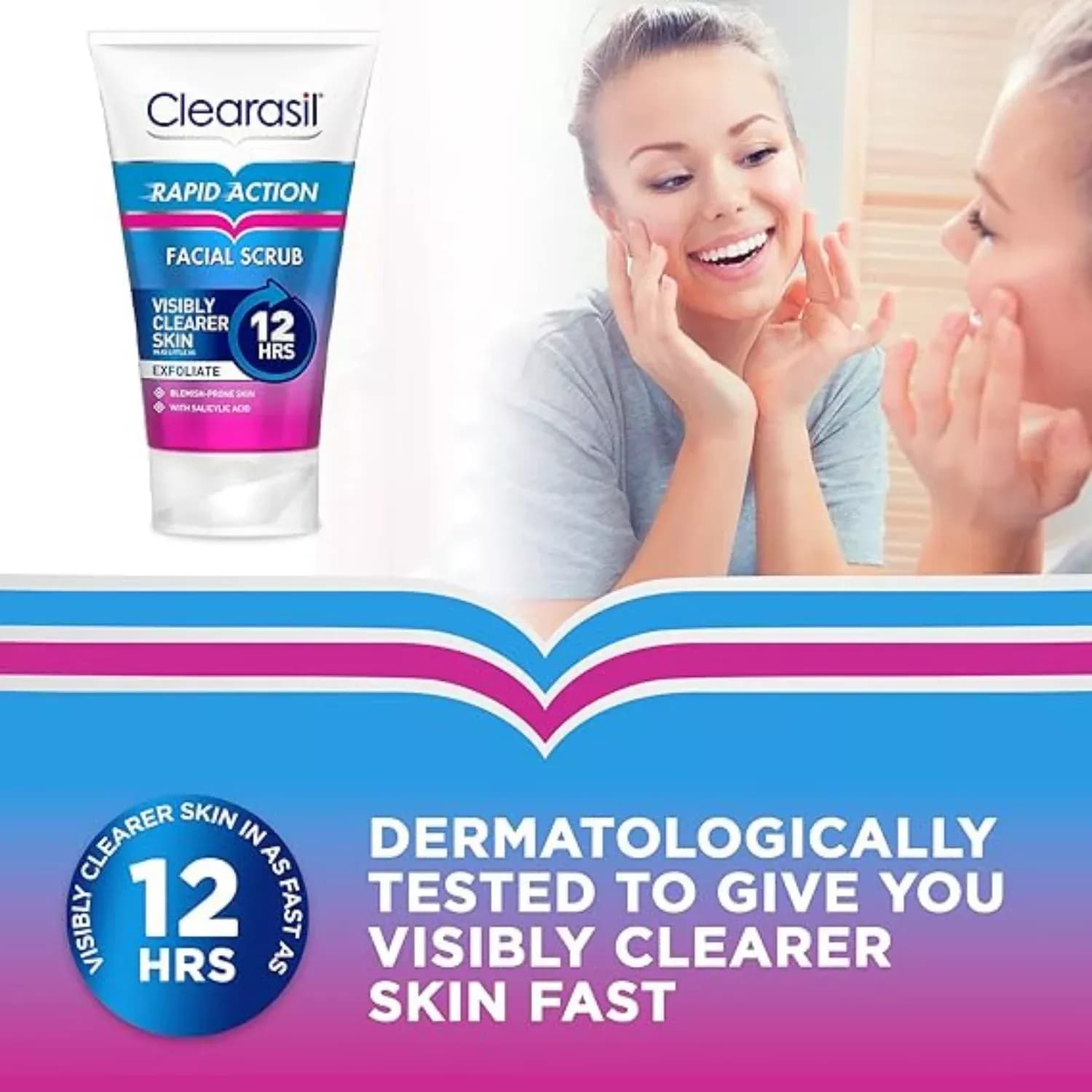 Clearasil Ultra Rapid Action Acne Exfoliating Face Scrub125ml