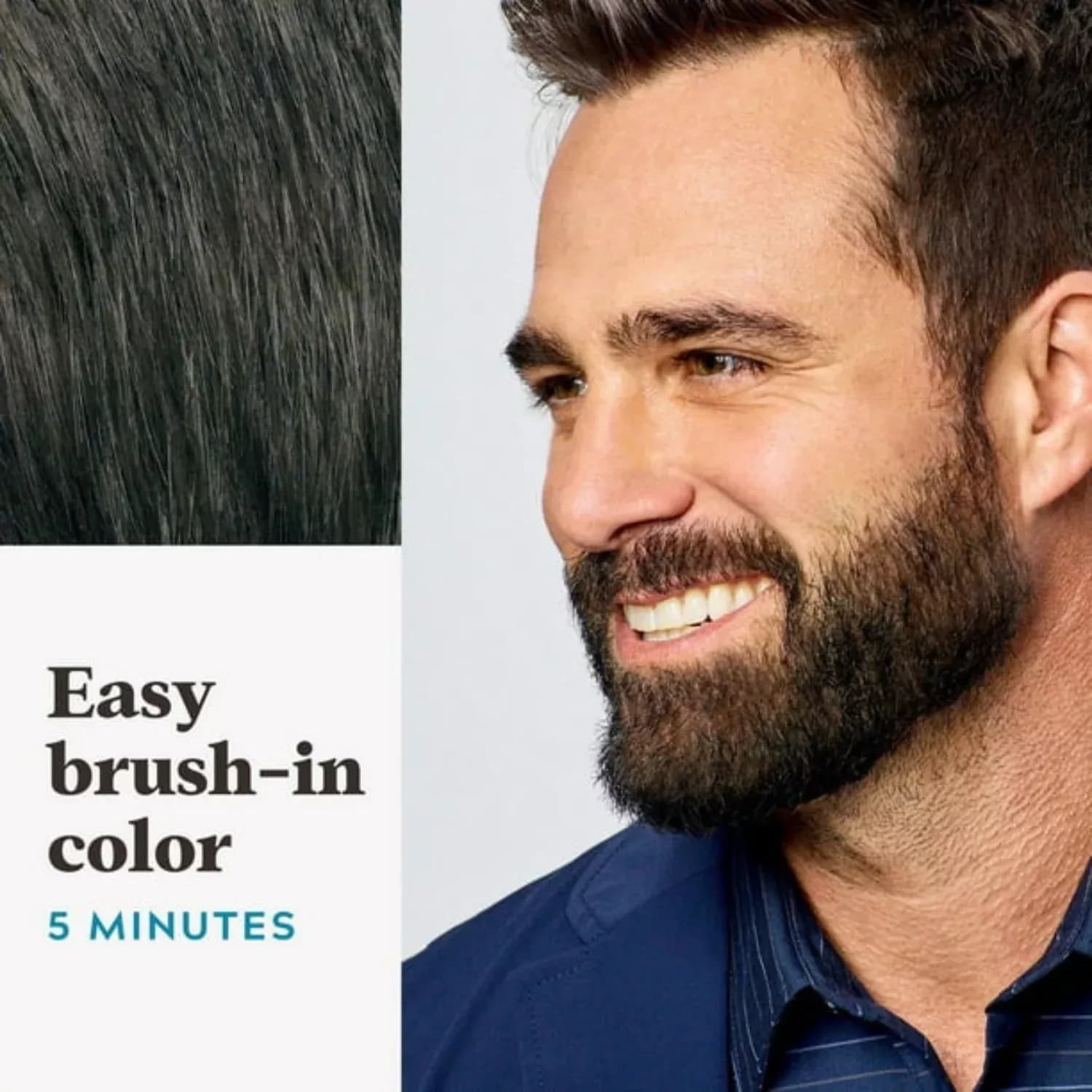 3x Just For Men Moustache & Beard Dark Brown Black Hair Dye M-45
