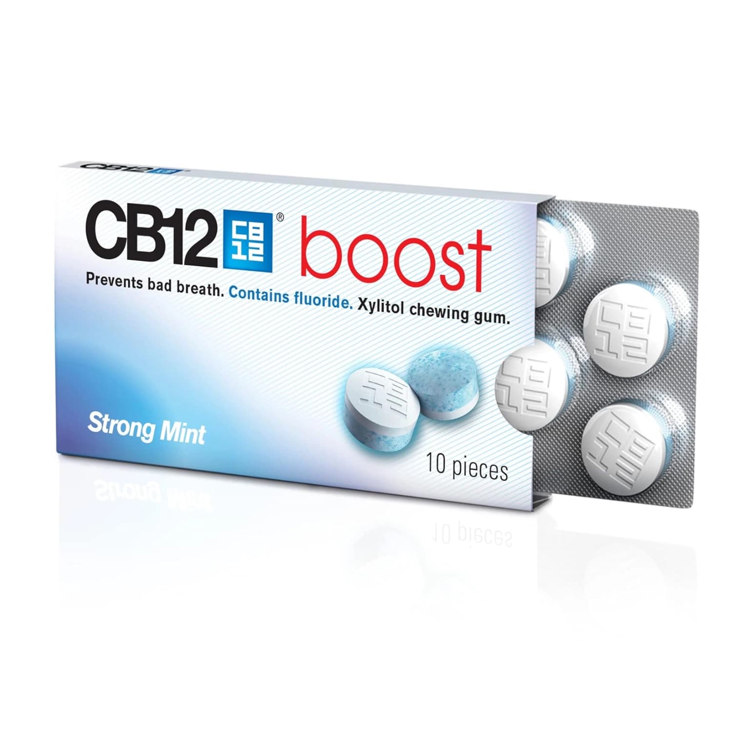 CB12 Boost Strong Mint Chewing Gum 10 Pieces