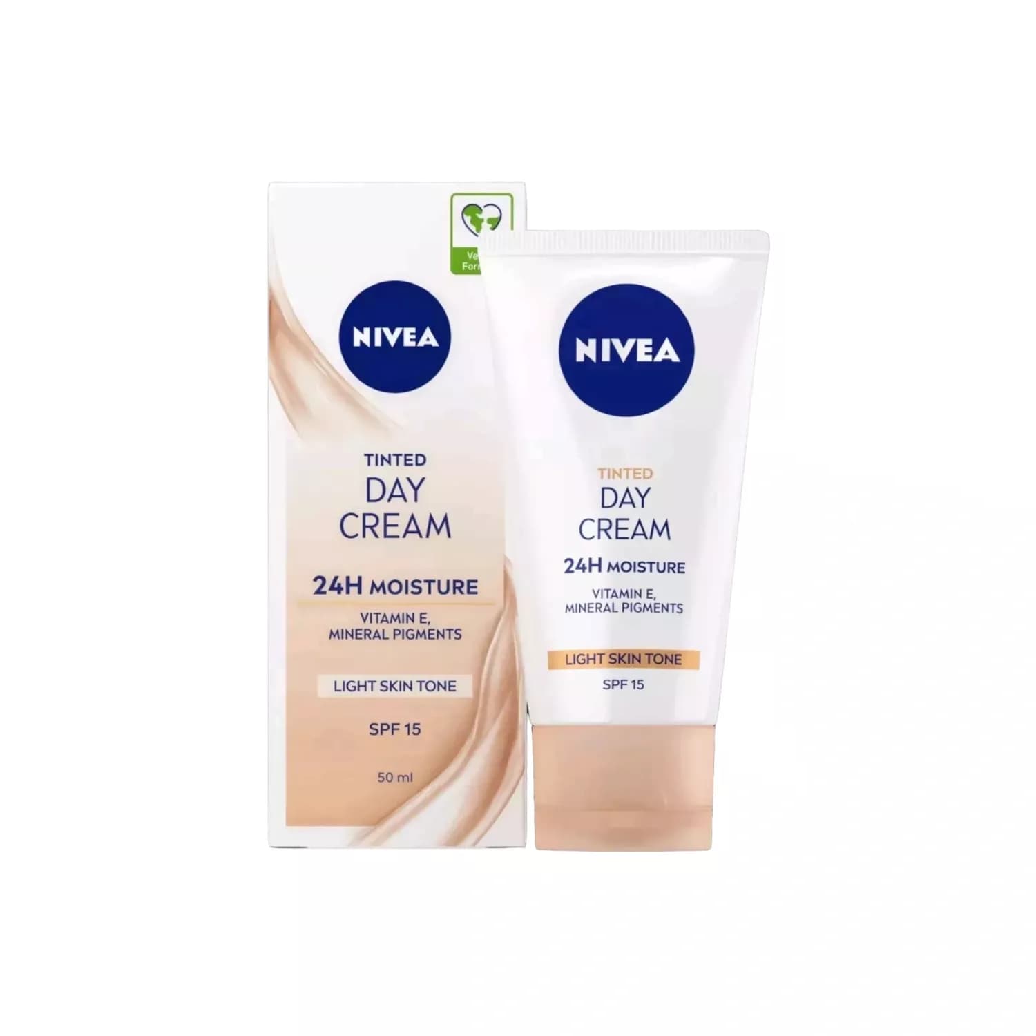4x Nivea Moisturising Day Cream Natural SPF15 50ml