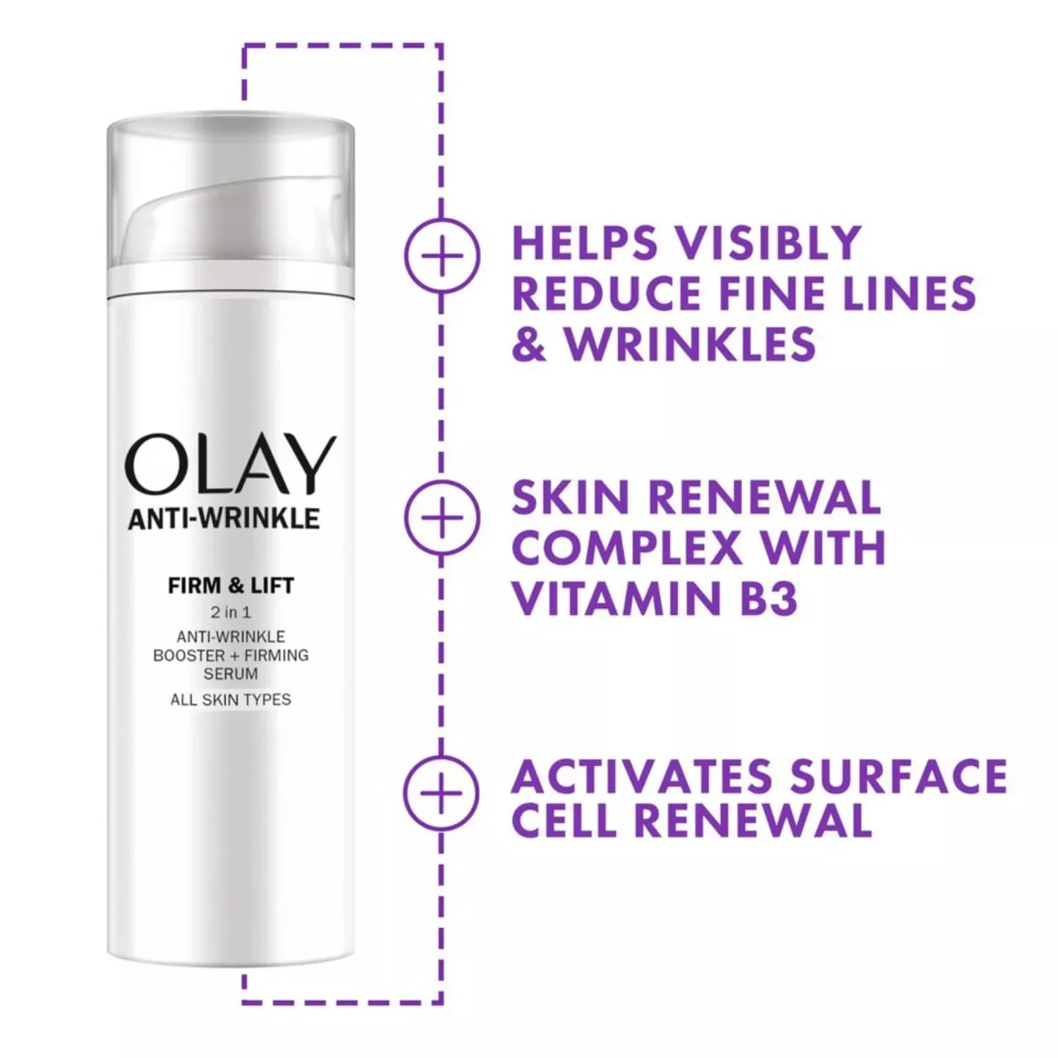 Olay Anti-Wrinkle 2 In 1 Day Cream & Serum 50ml