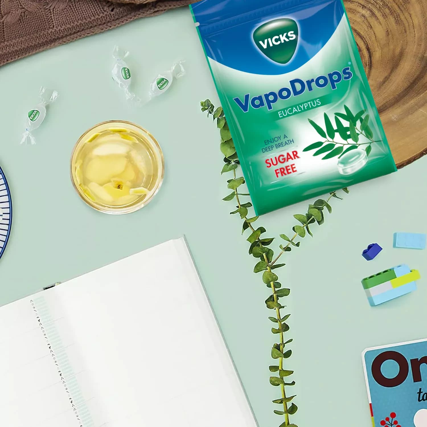 Vicks VapoDrops Eucalyptus Oil 72g – Pack 10