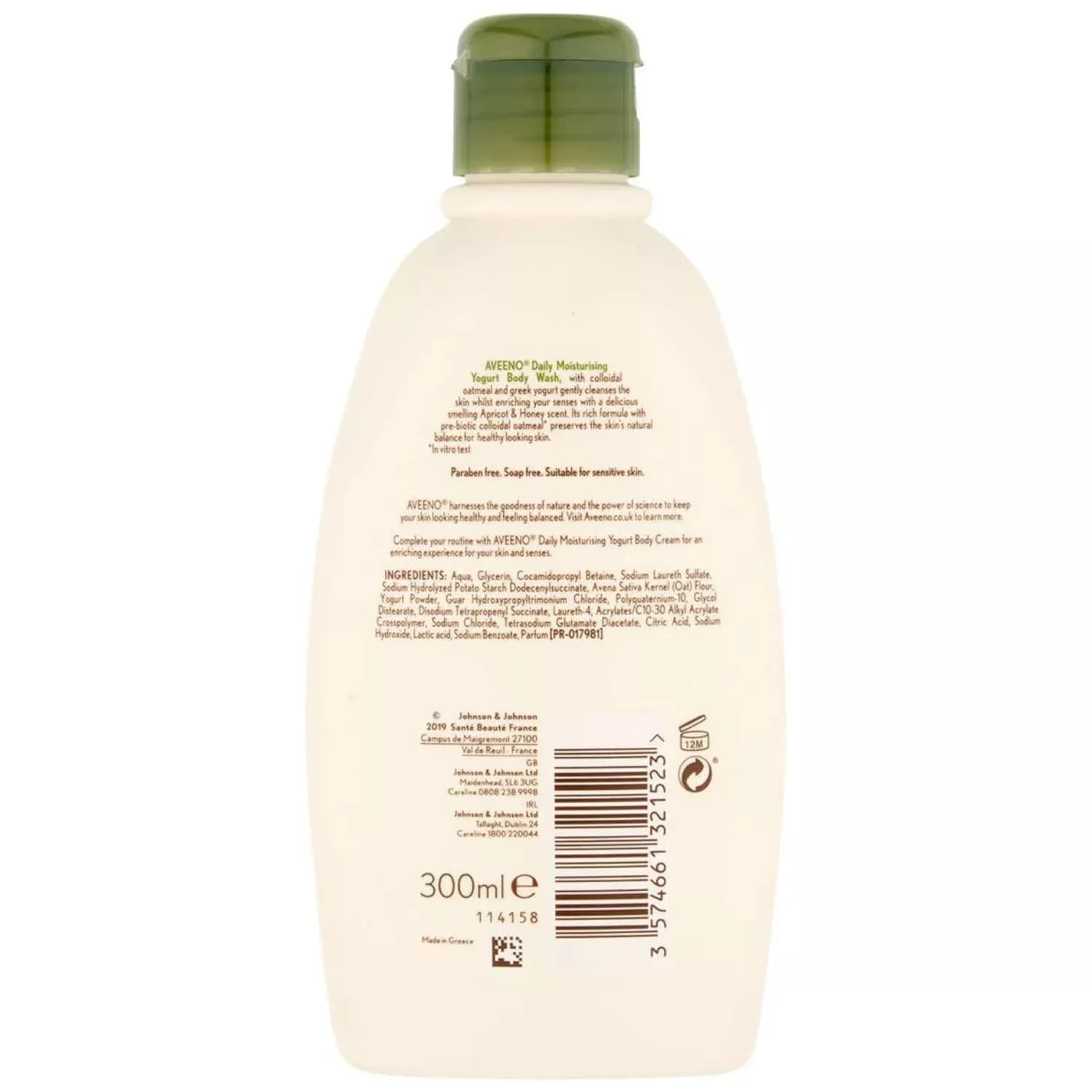 Aveeno Daily Moisturising Yogurt Body Wash 300ml