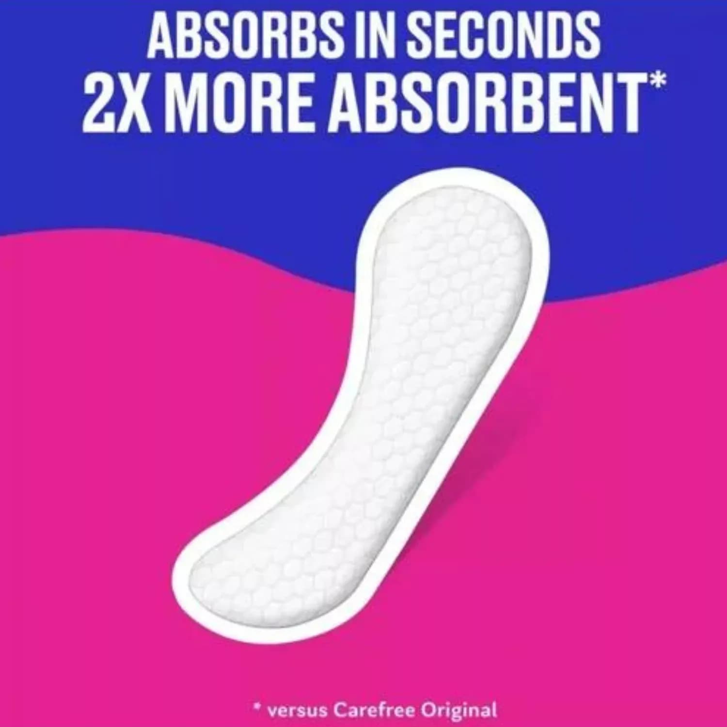 Carefree Plus Long Panty Liners 24 Pack