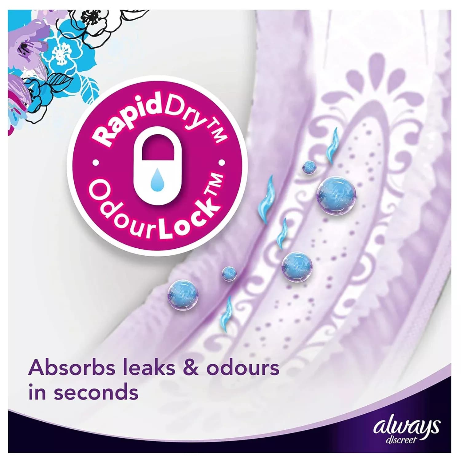 Always Discreet Incontinence Pads – 80 pads (4 pack bundle)