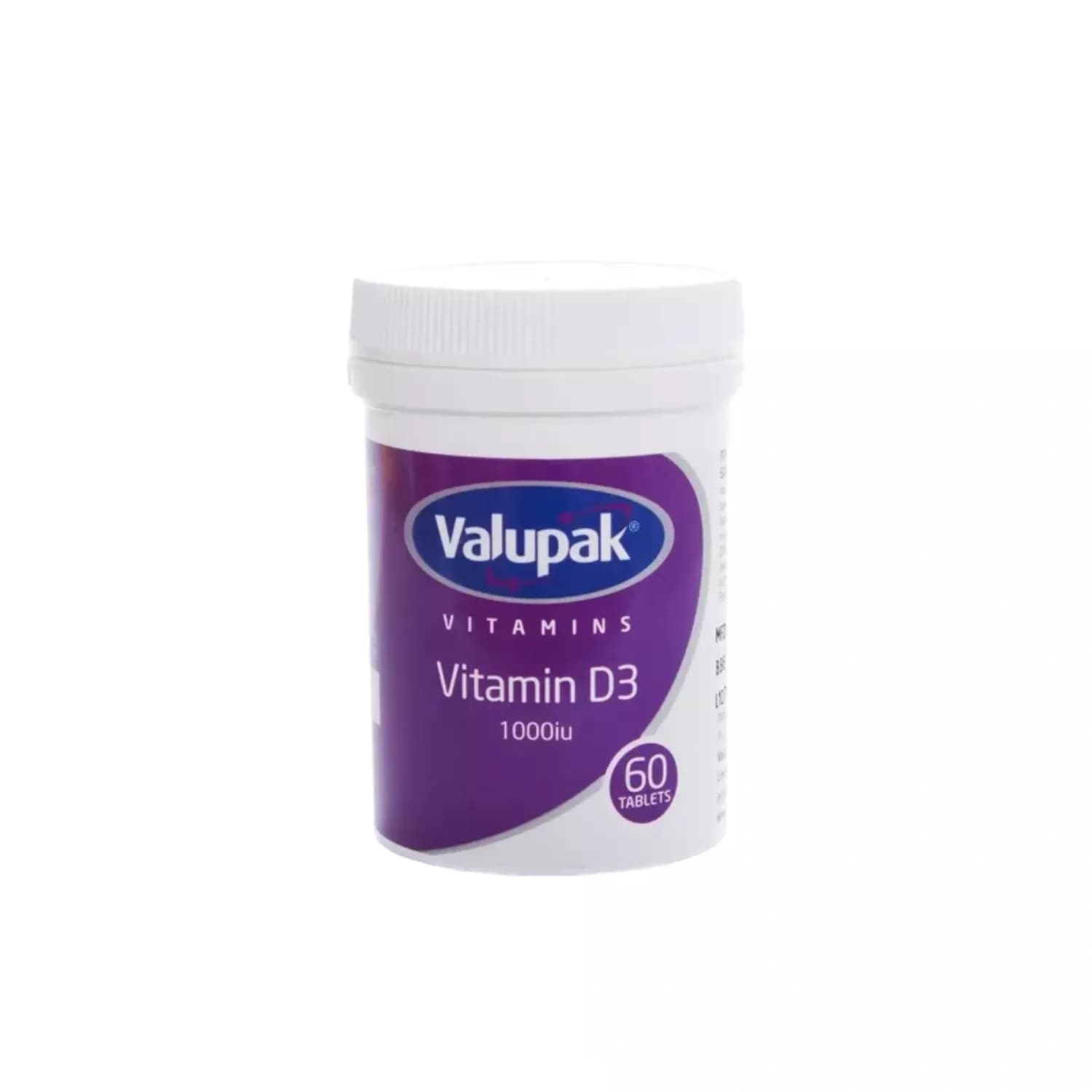 Valupak Vitamins Vitamin D3 1000 – 60 Tablets