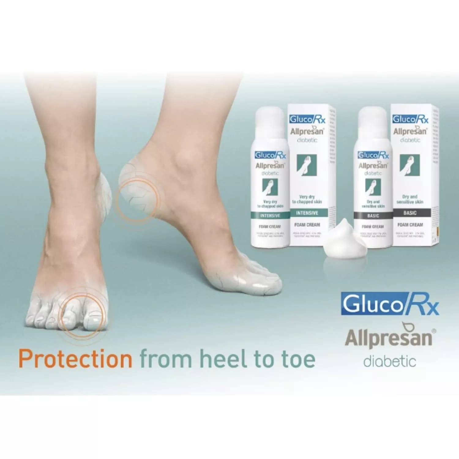 Glucorx Allpresan Diabetic Foam Basic 125ml