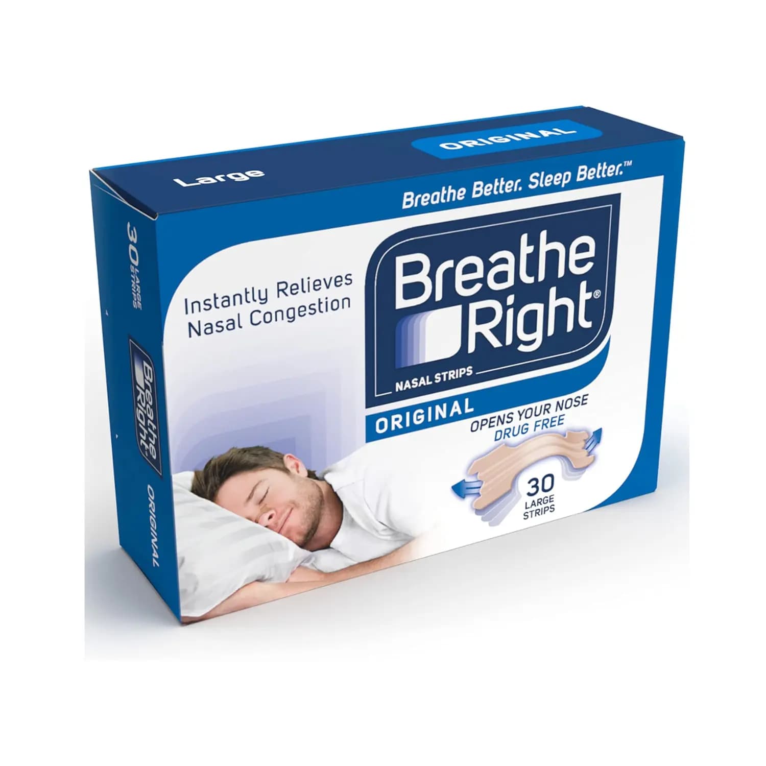 Breathe Right Nasal Strips Large Size 30 Strips