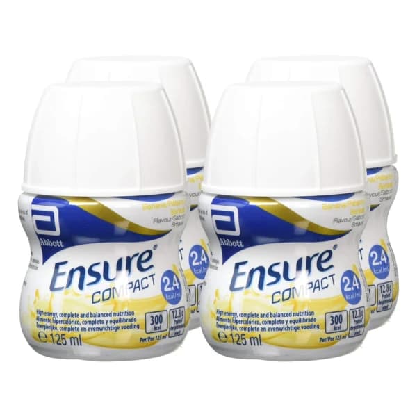 Ensure Compact Banana 4 x 125ml
