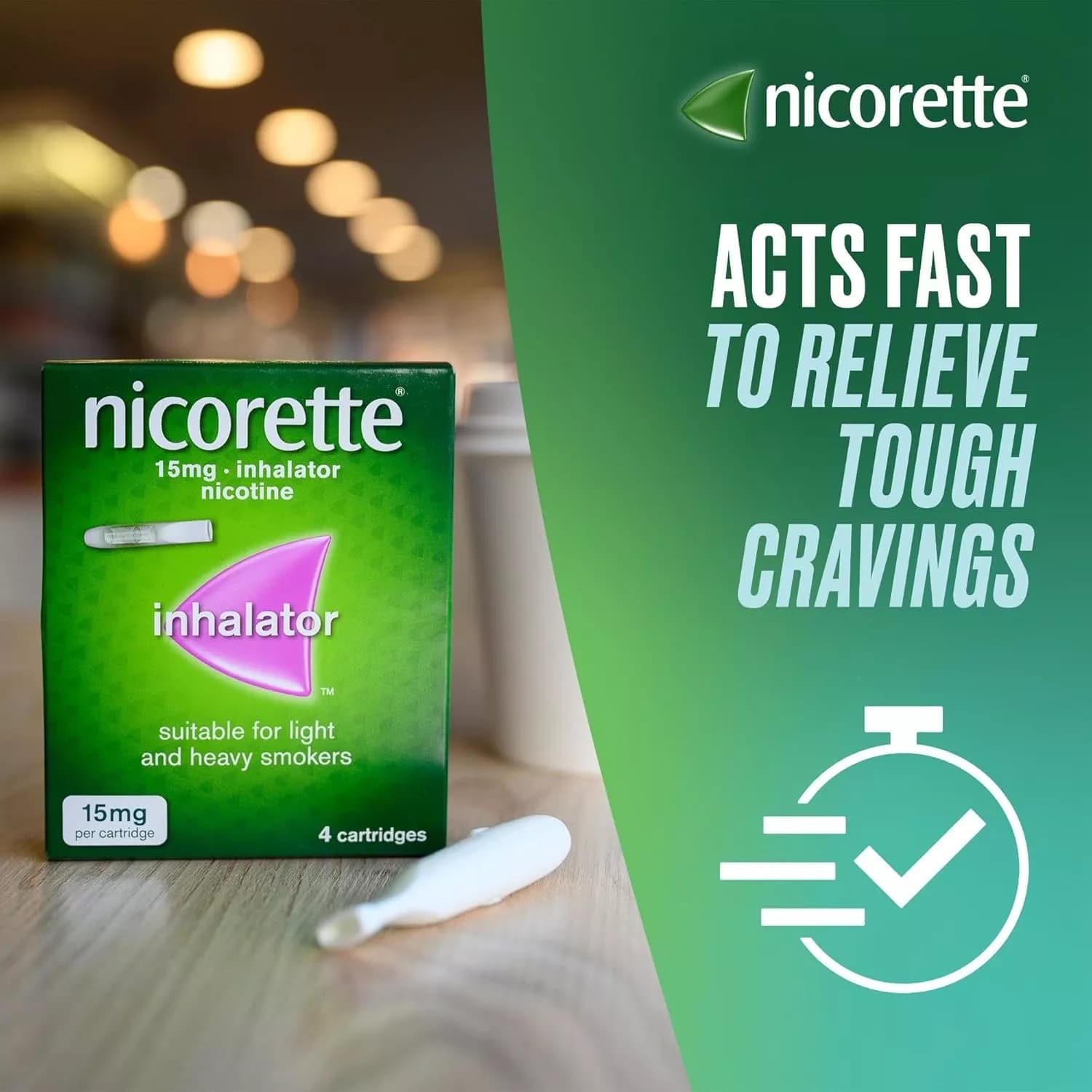 Nicorette 15mg Inhalator 4 cartridges