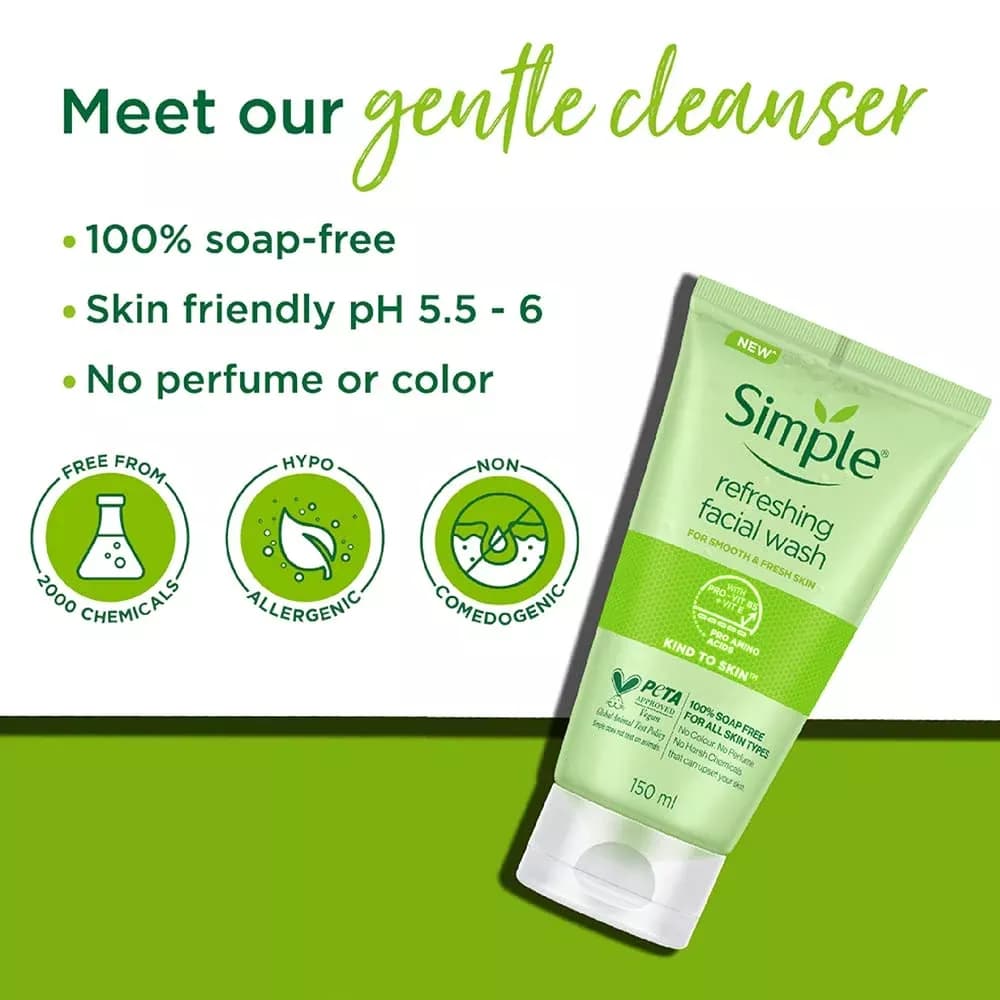 Simple Kind to Skin Facial Wash Gel 150ml