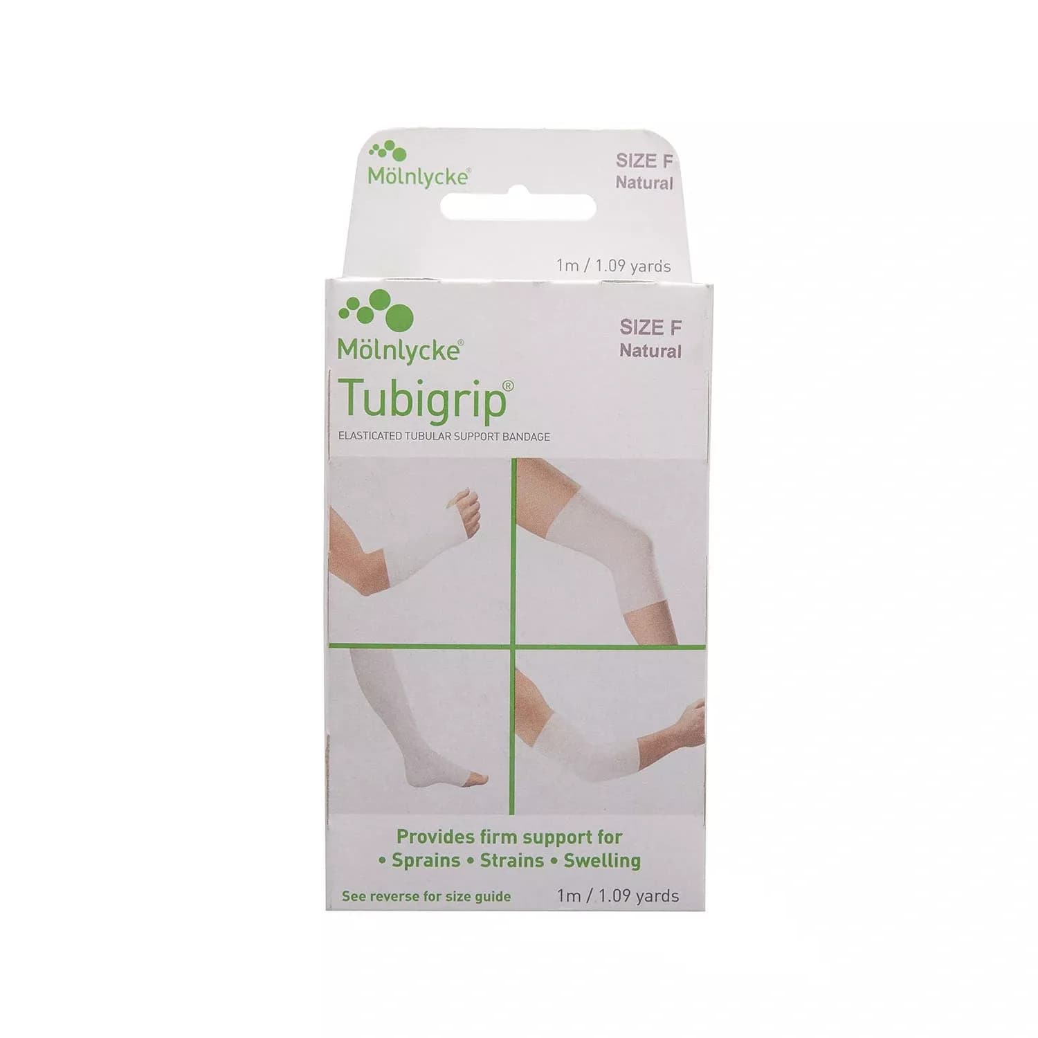 Tubigrip Elasticated Tubular Bandage BP, Size F, 1m x 10cm