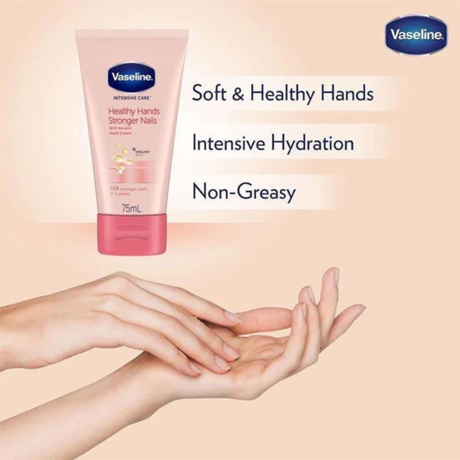 Vaseline Intensive Care Healthy Hands Stronger Nails 75ml