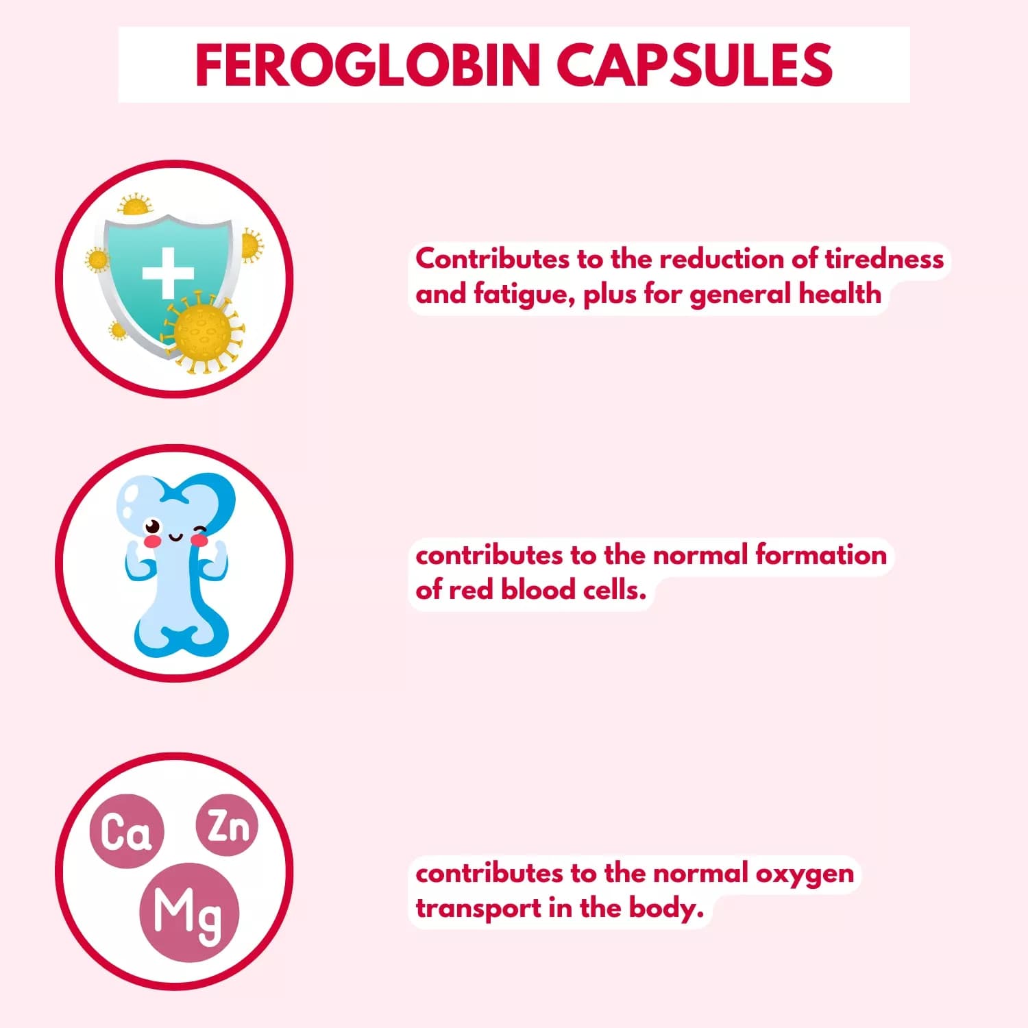 Vitabiotics Feroglobin Capsules 30 Capsules