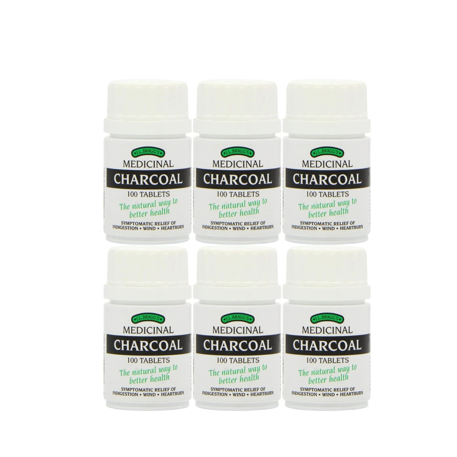 Bragg’s Charcoal 100 Tablets – Pack of 6