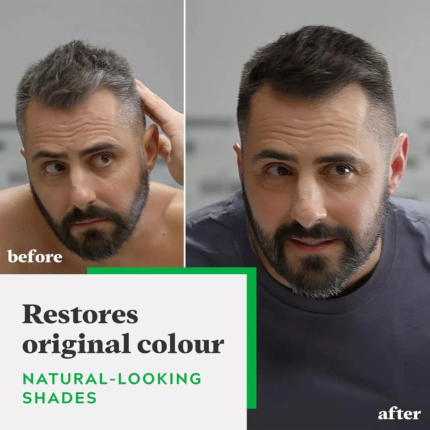Just For Men Original Formula Real Black Hair Dye, H-55 Real Black