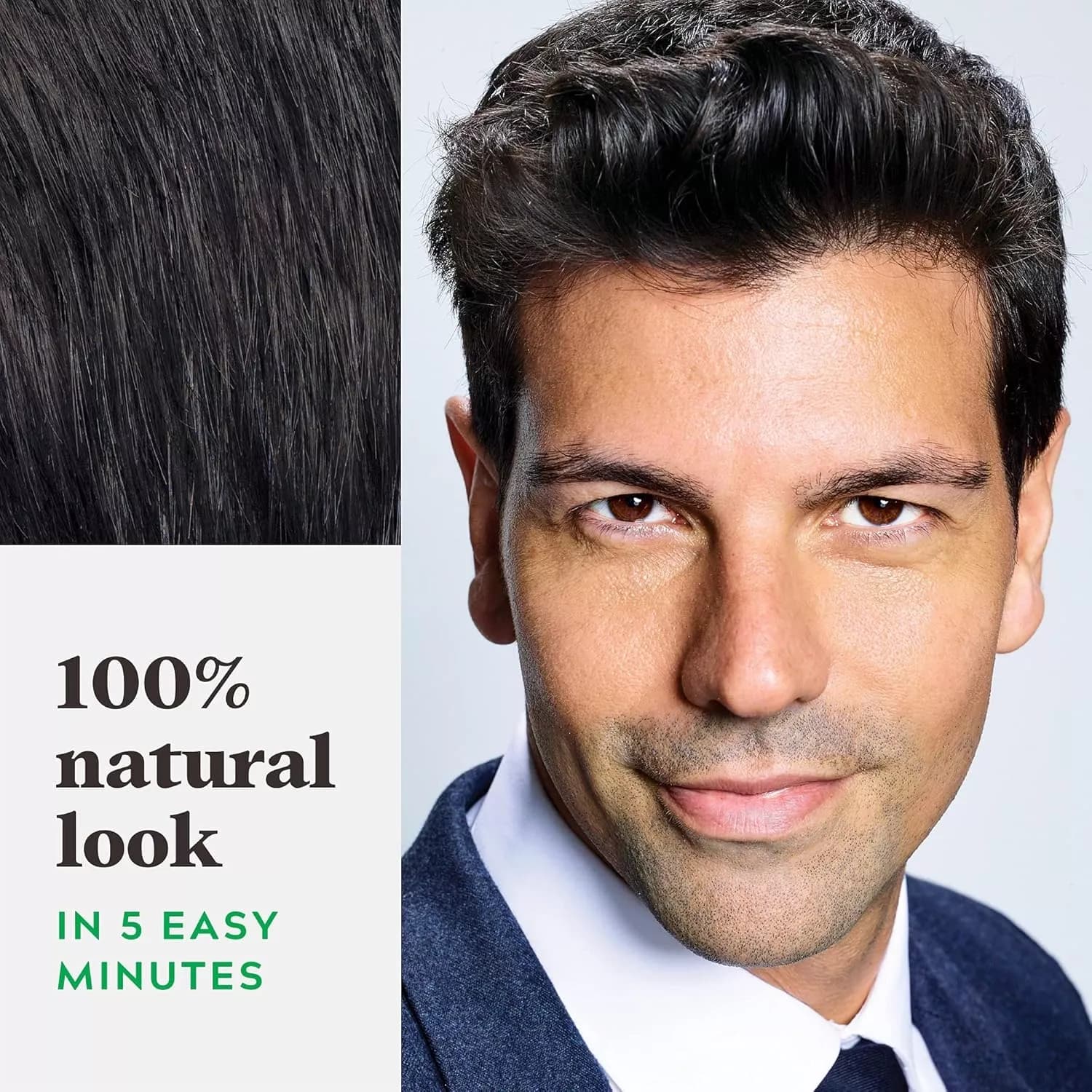 Just For Men Original Formula Real Black Hair Dye, H-55 Real Black