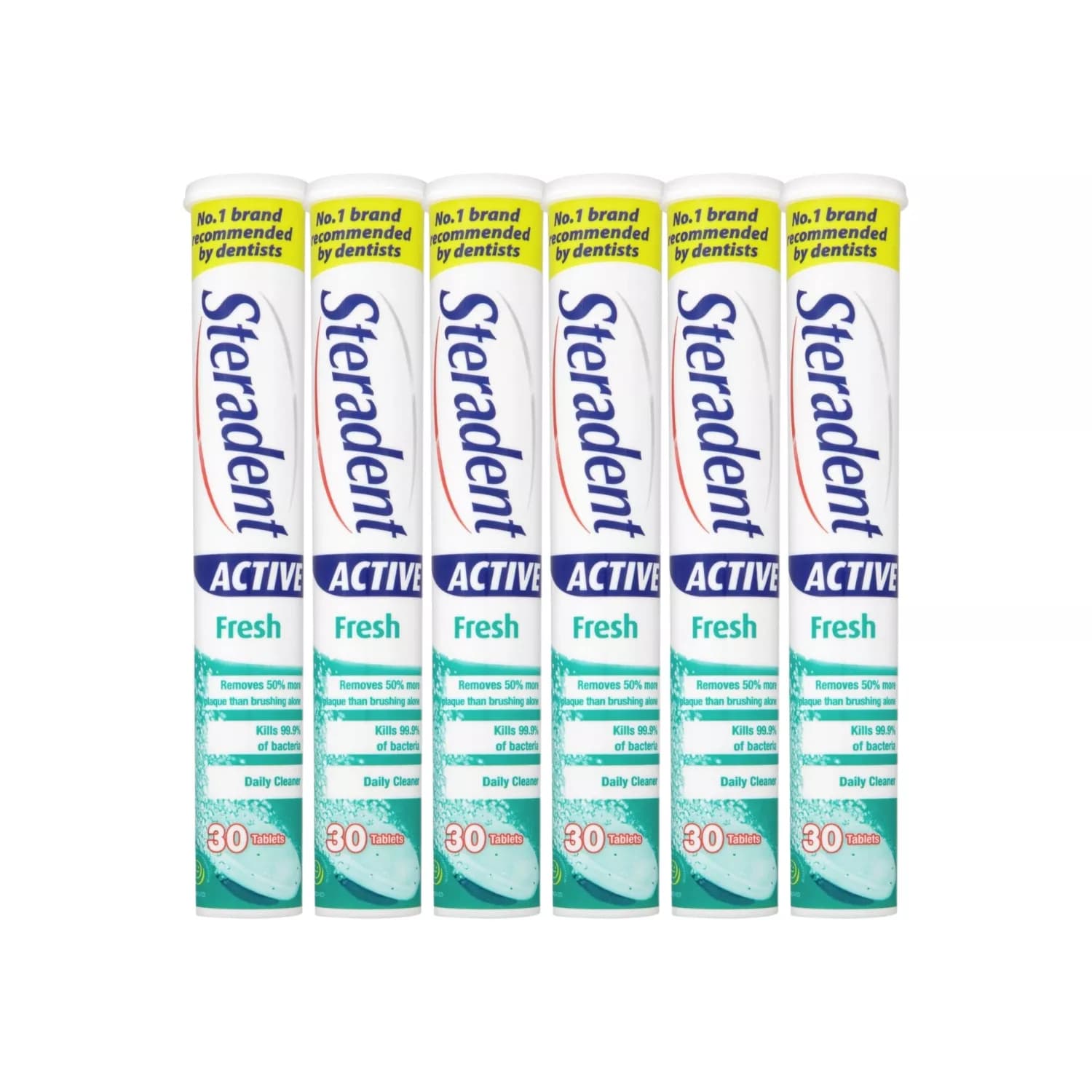 Steradent Active Fresh Denture Cleaner 30 Tablets – Pack Of 6