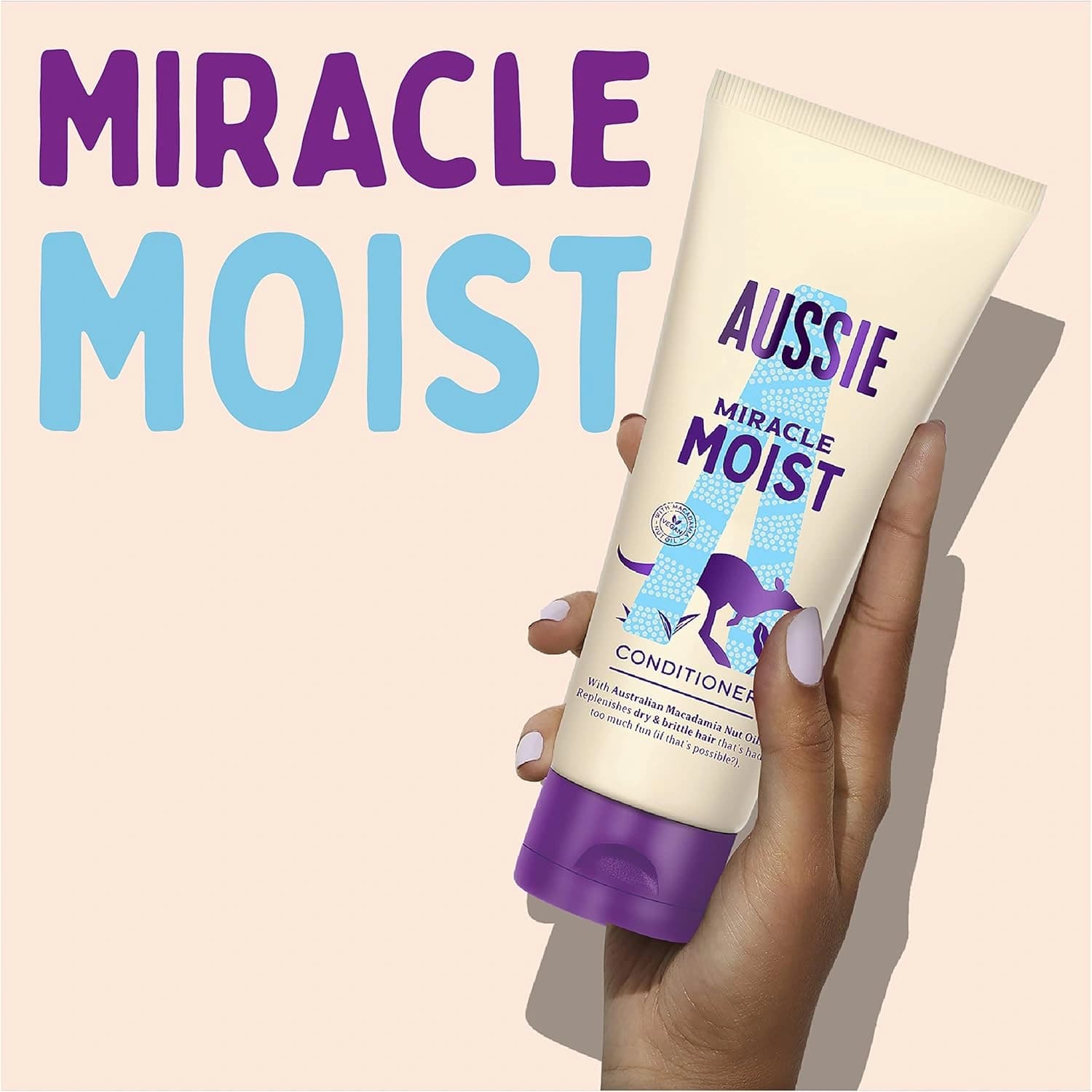 Aussie Miracle Moist Vegan Hair Conditioner 200ml