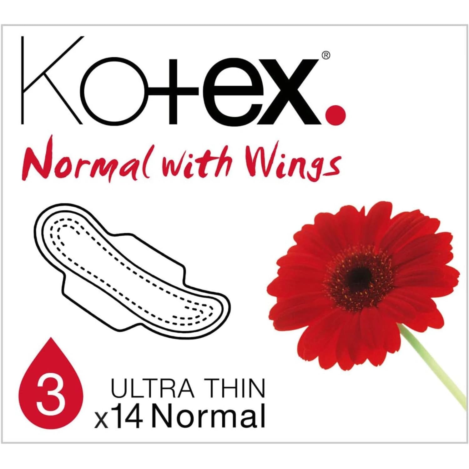 Kotex Ultra Towels Normal Plus 14 Pads