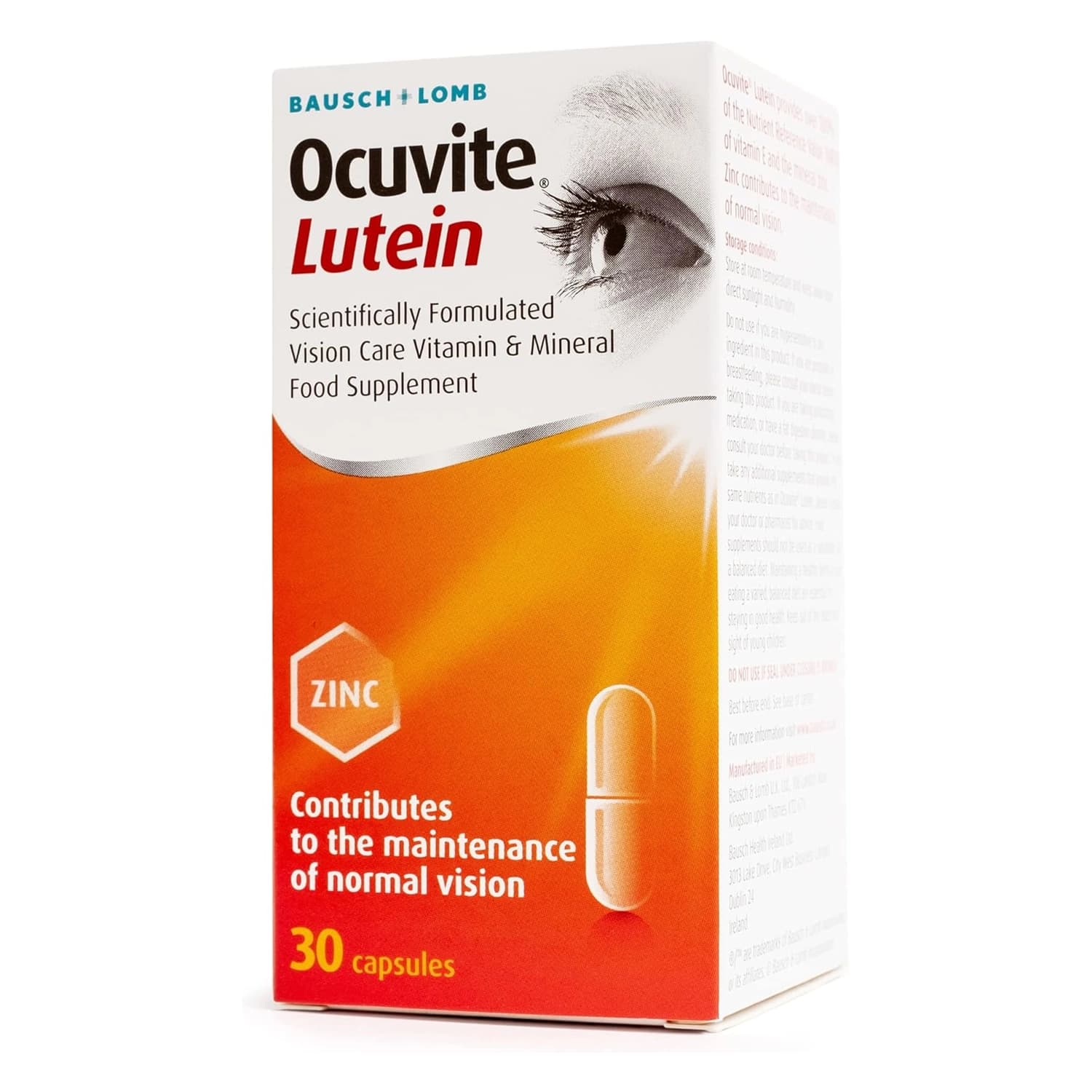 Bausch and Lomb Ocuvite Lutein – 30 Capsules