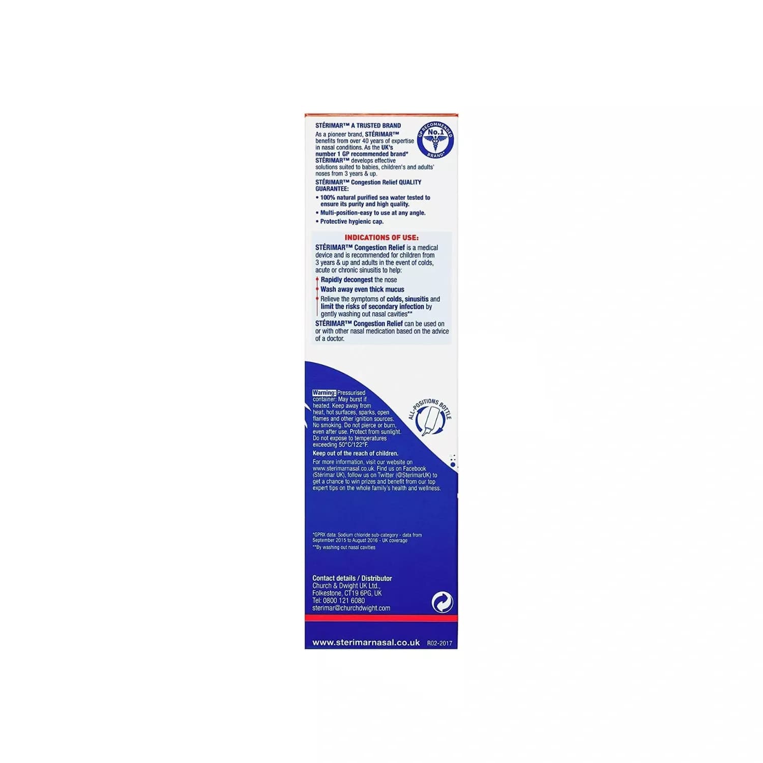 Sterimar Congestion Relief, Nasal Spray 100ml