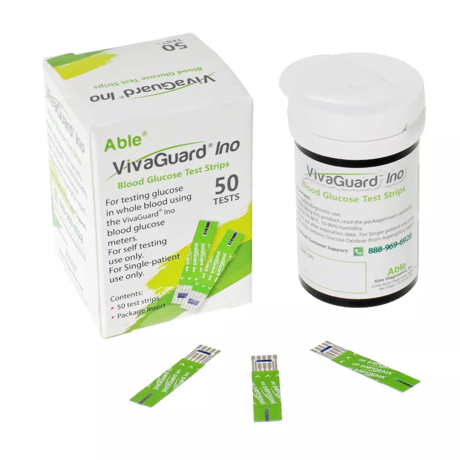 Vivacheck Ino Blood Glucose Test Strips – 50 Strips