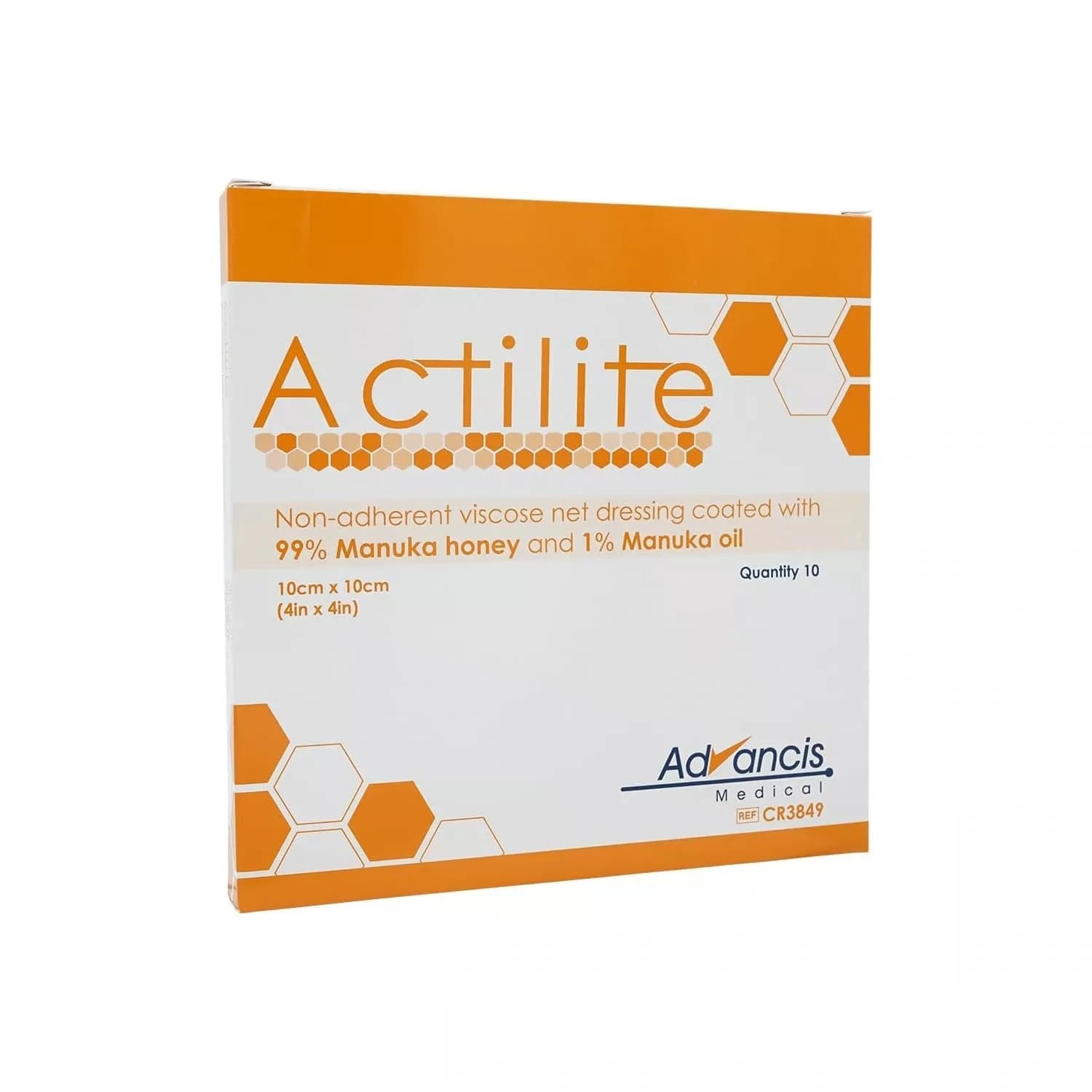 Actilite advancis medical dressing 10cmx10cm 10 count