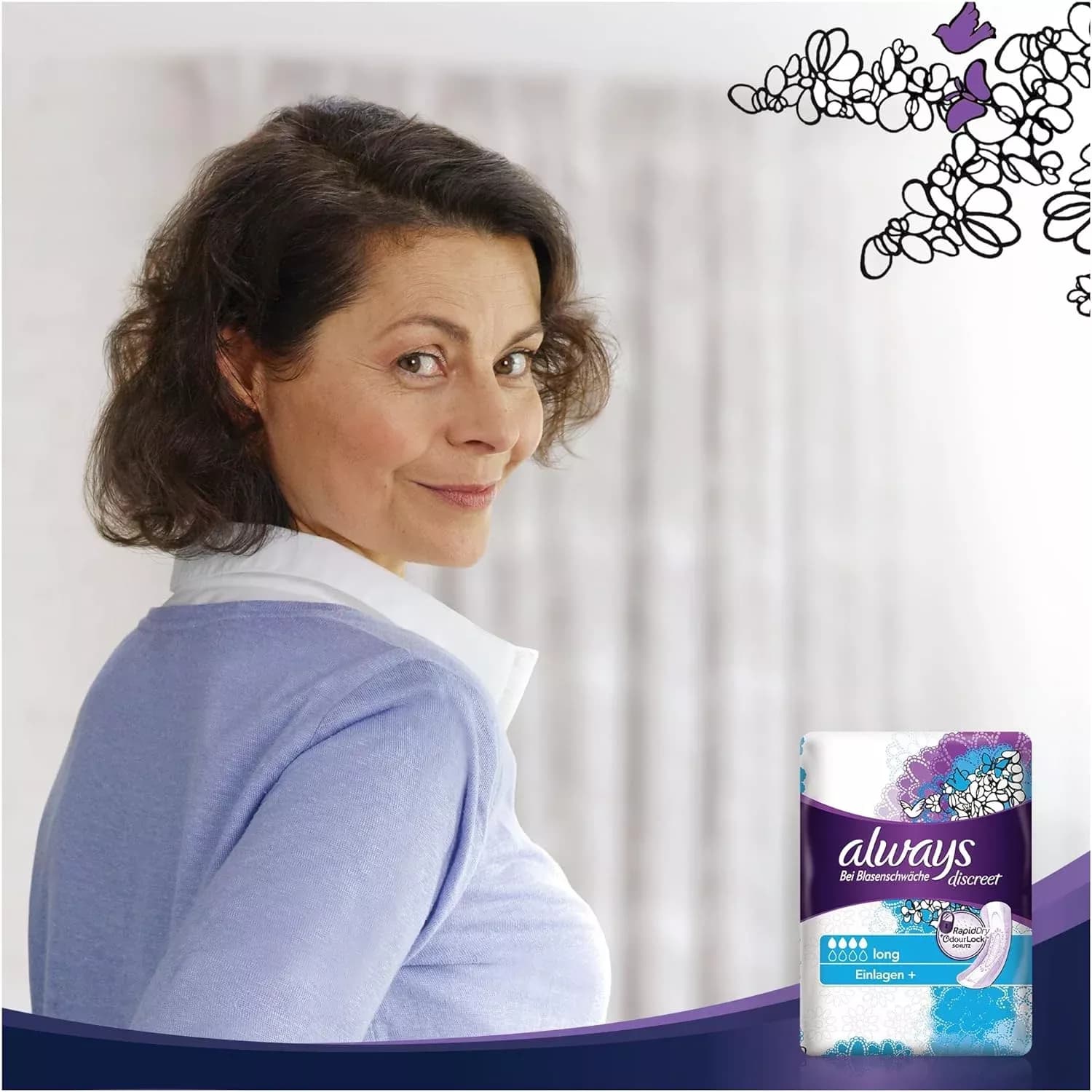Always discreet incontinence pads plus long 10 pads 2