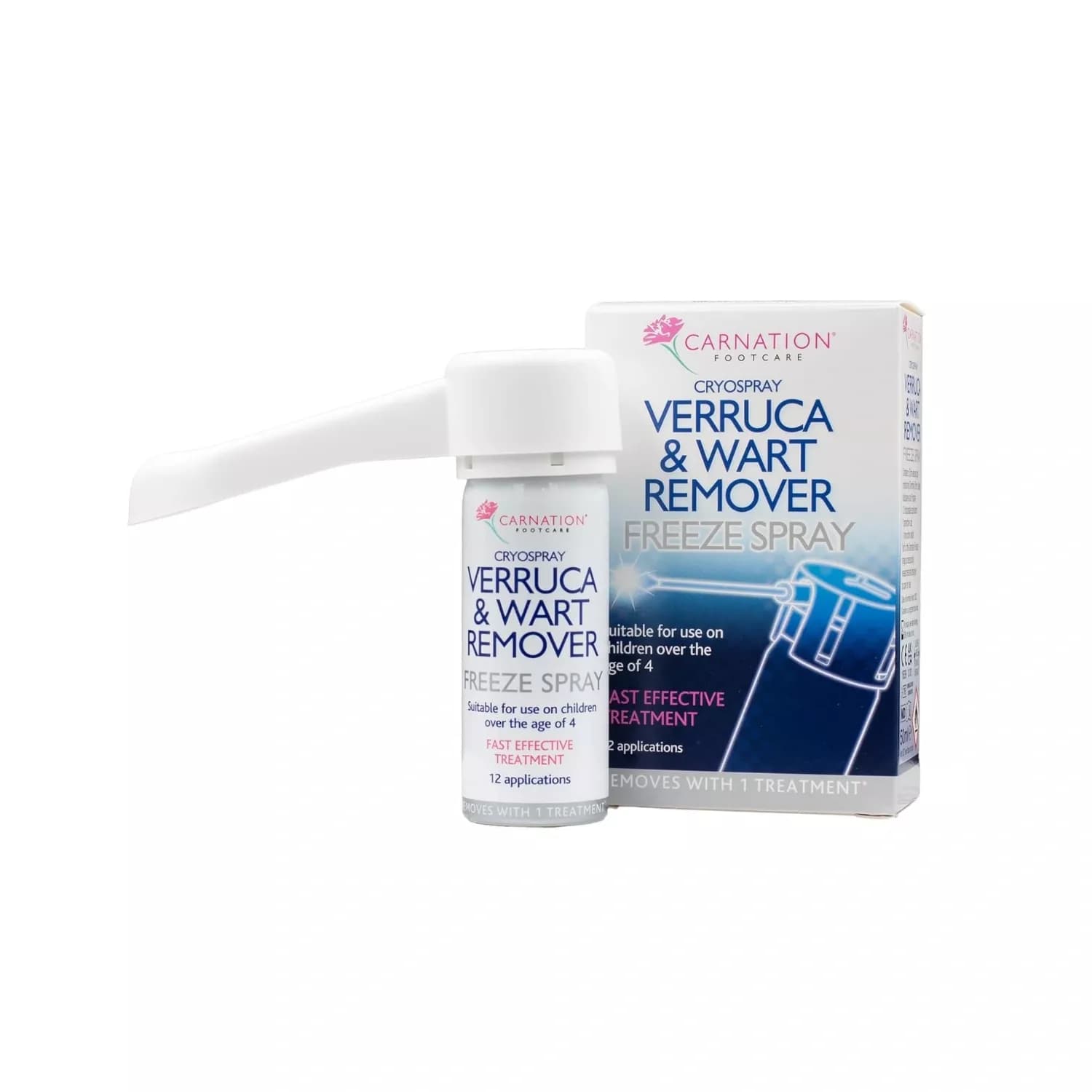 Carnation verruca and wart remover freeze spray 50ml 2