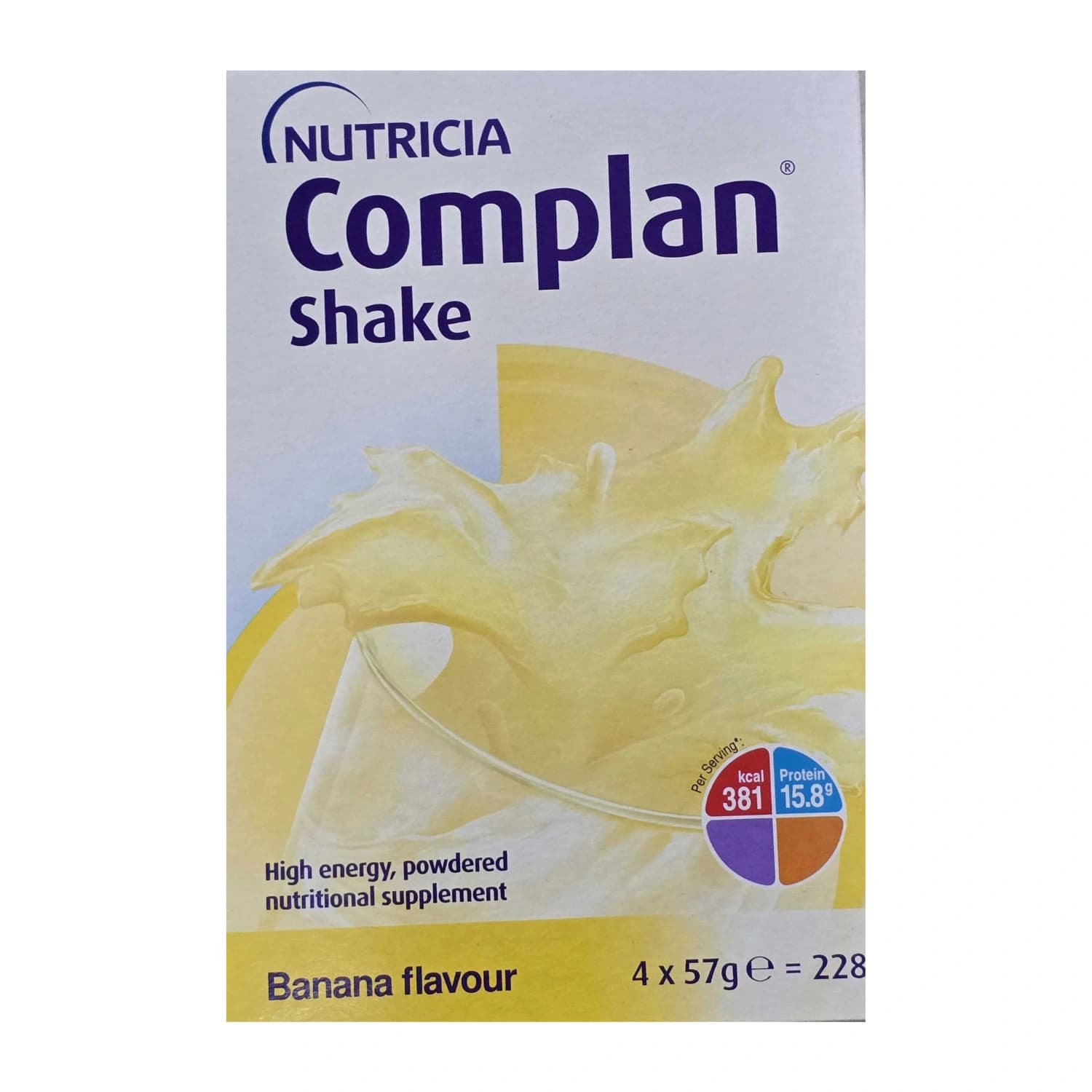 Complan shake banana flavour 4 x 57g sachets (2)