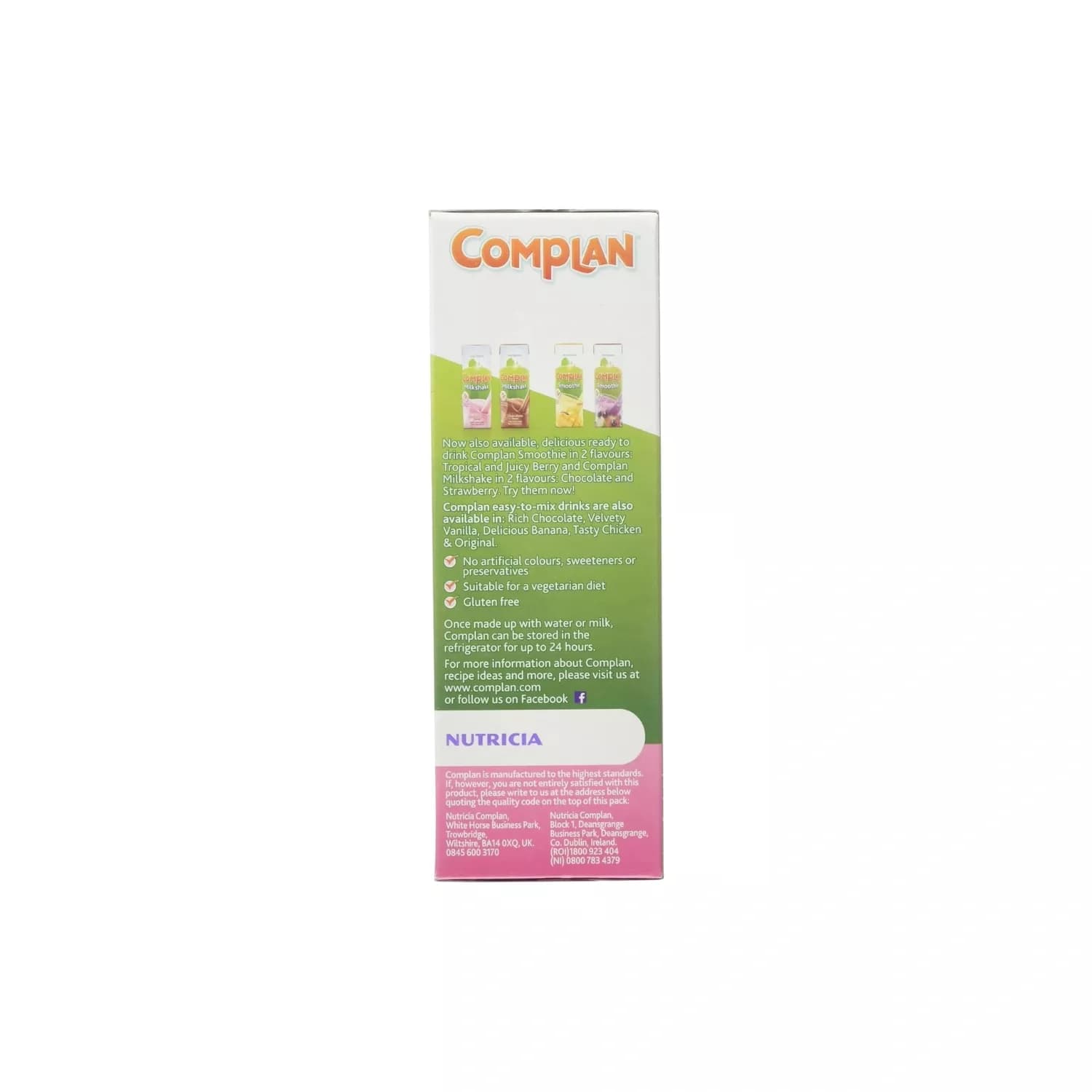 Complan strawberry flavour nutritional drink 4x55g 1