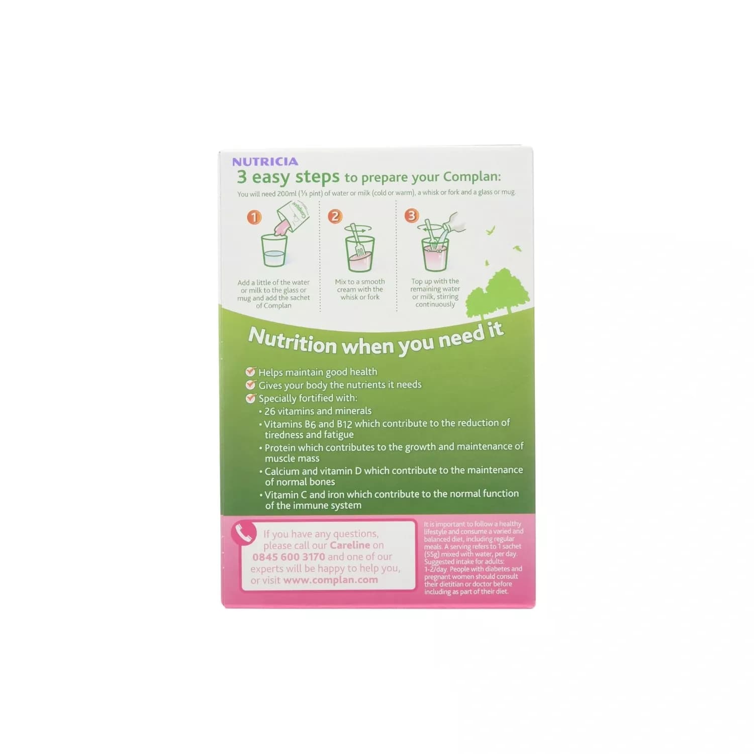 Complan strawberry flavour nutritional drink 4x55g 5