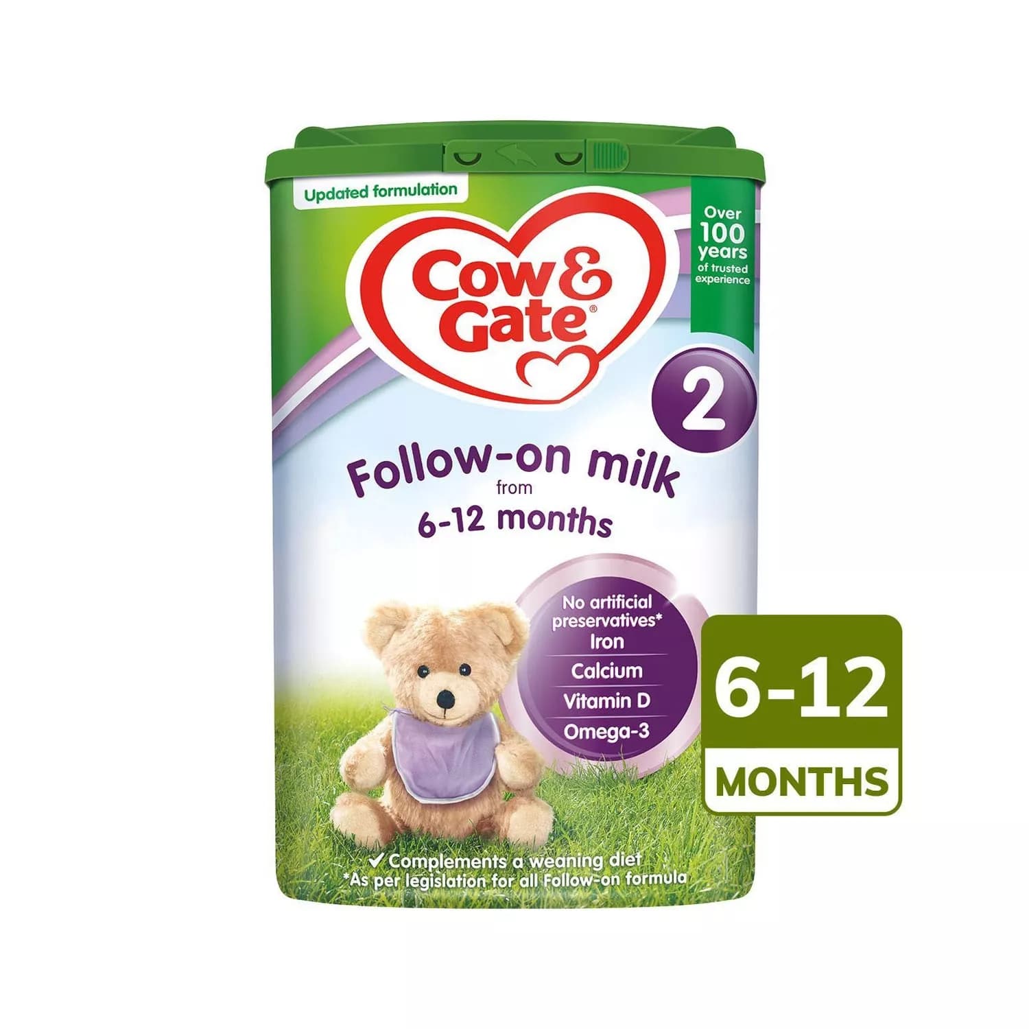 Cowgate 2 follow on baby milk powder formula 6 12 months 800g