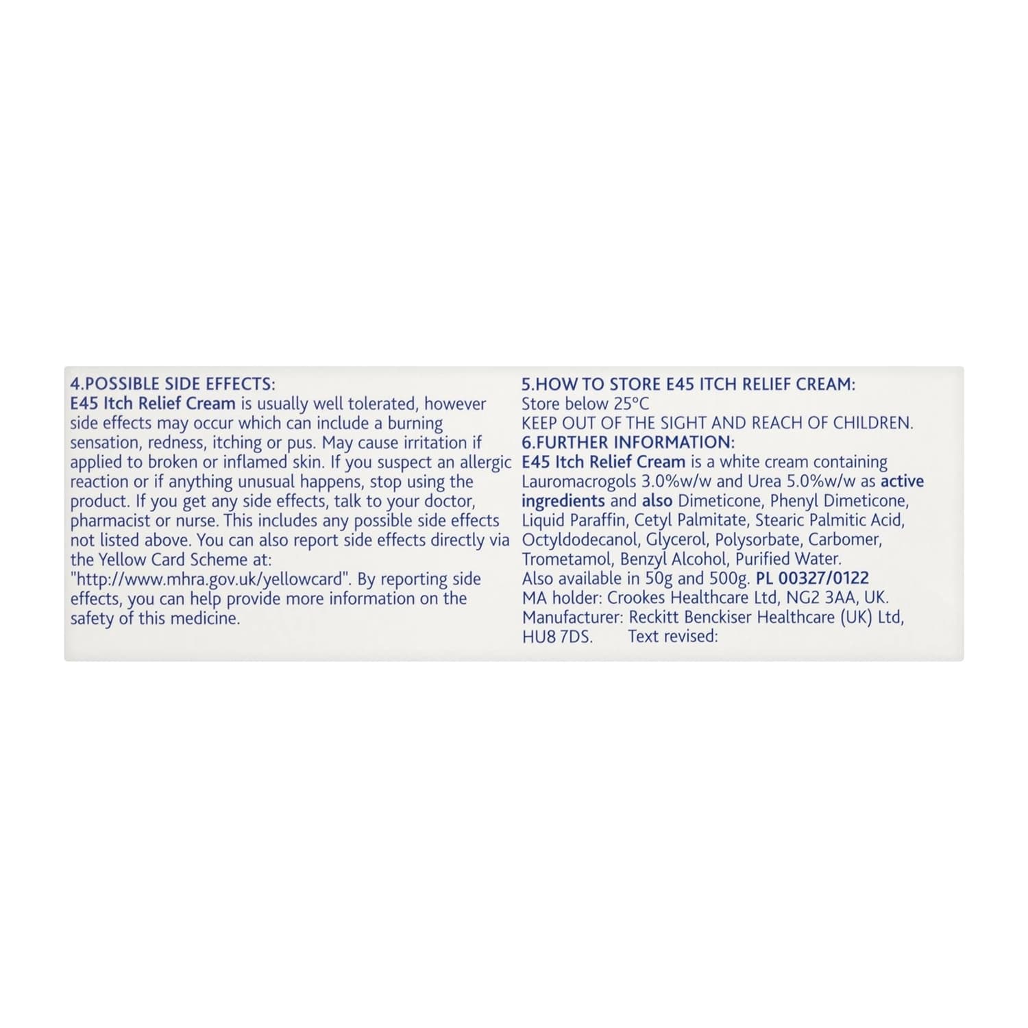 E45 dermatological itch relief cream 100g 2