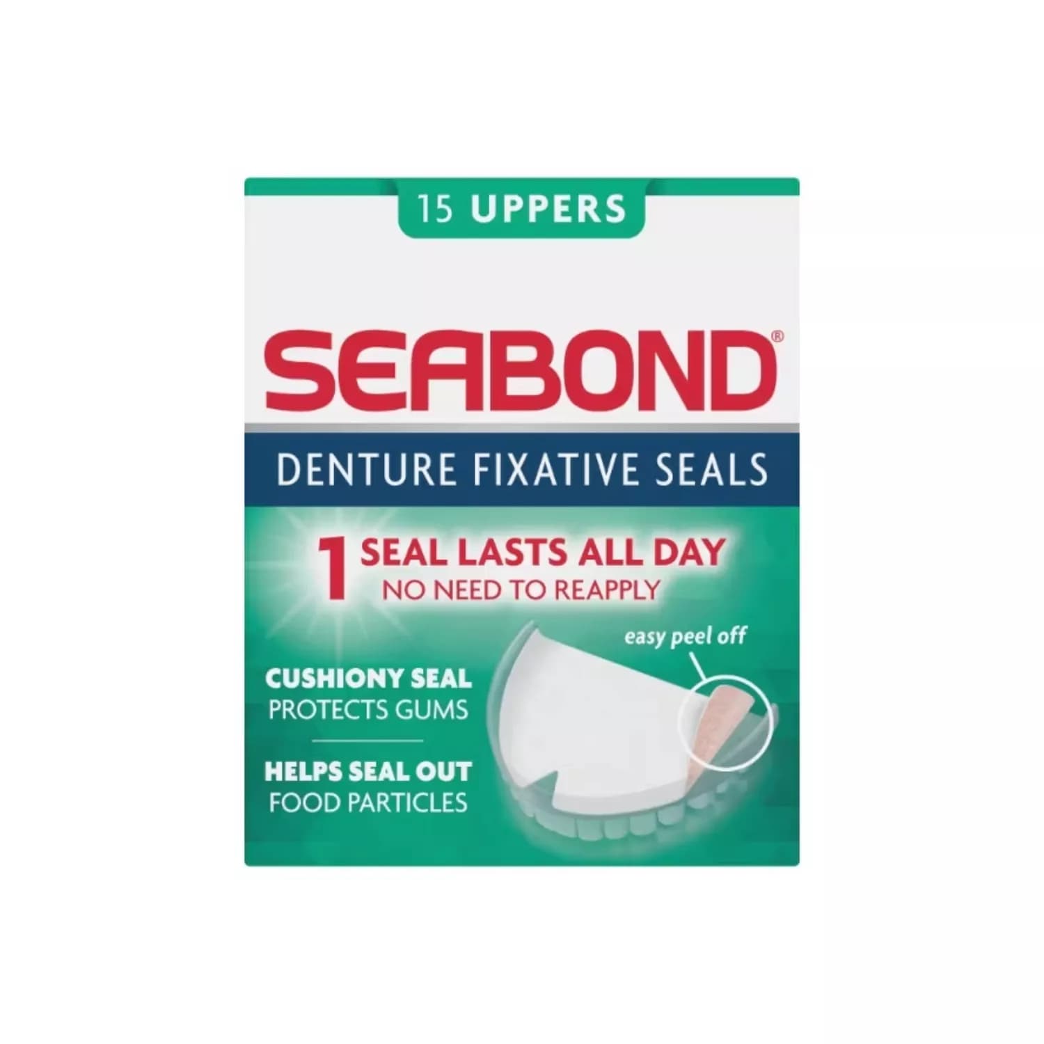 Seabond denture fixative seals original 15 uppers