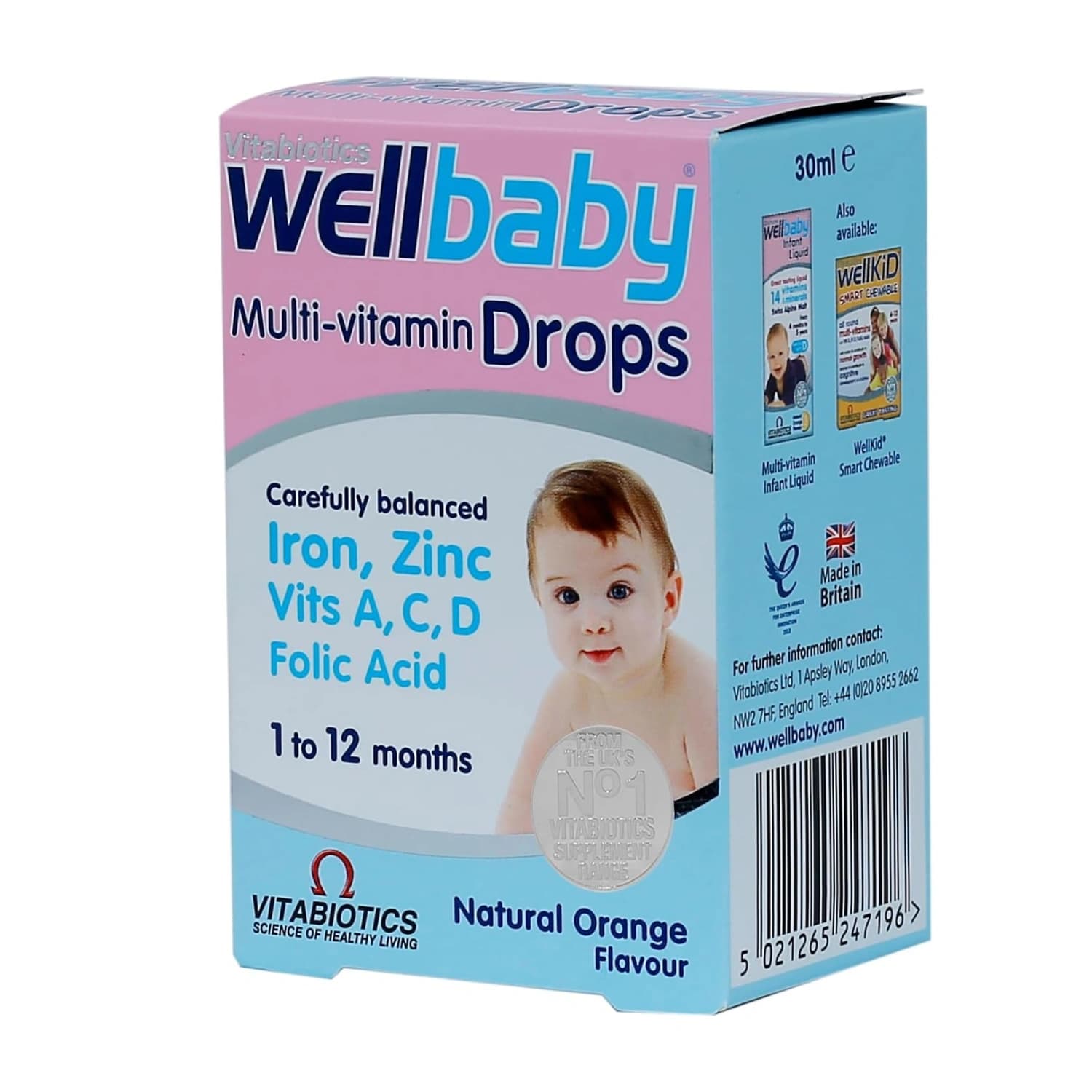 Vitabiotics wellbaby multi vitamin drops 30ml 5