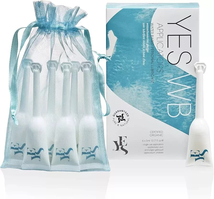Yes original organic water based intimate lubricant moisturiser 6 x 5ml 5