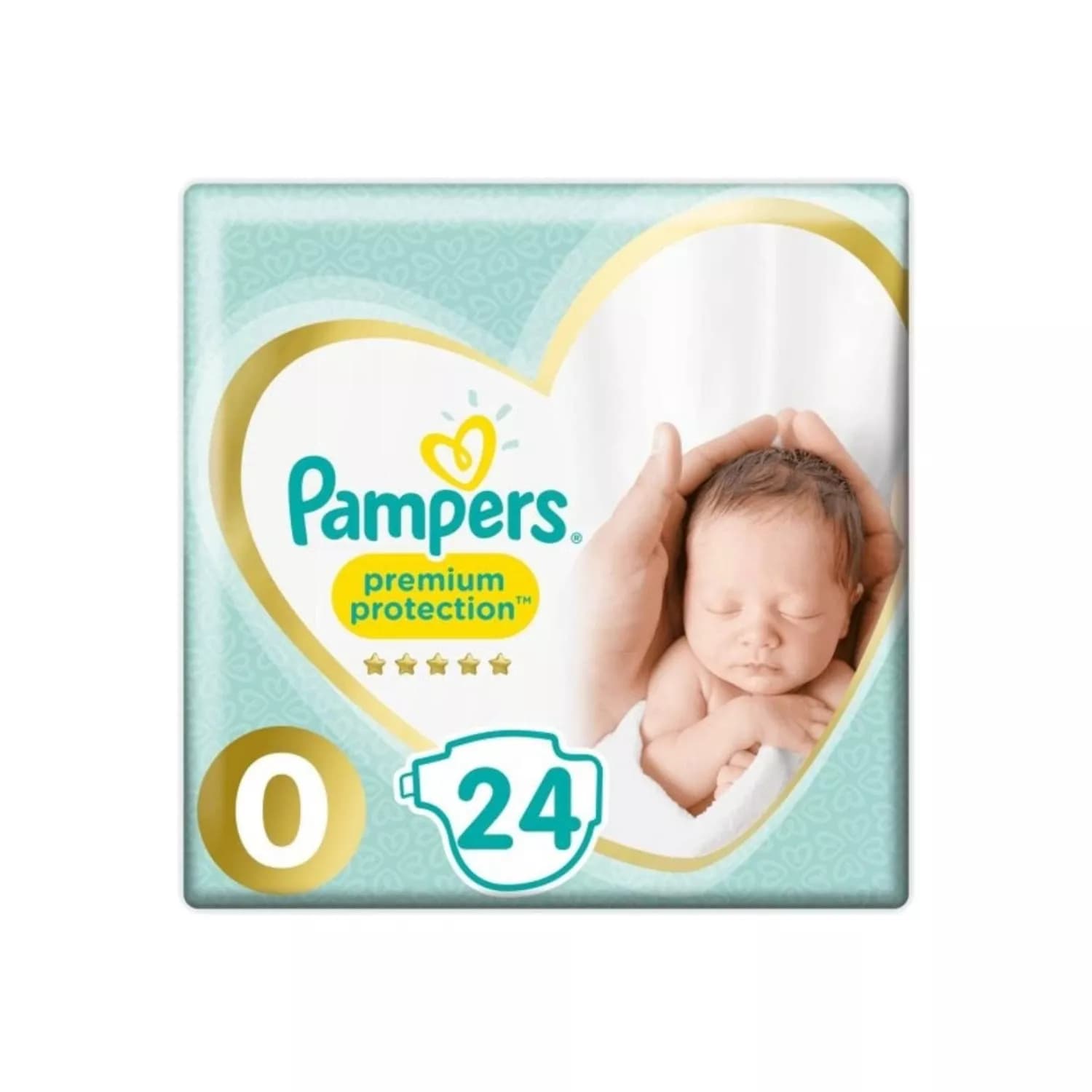 Pampers premium protection 24 nappies size 0 2