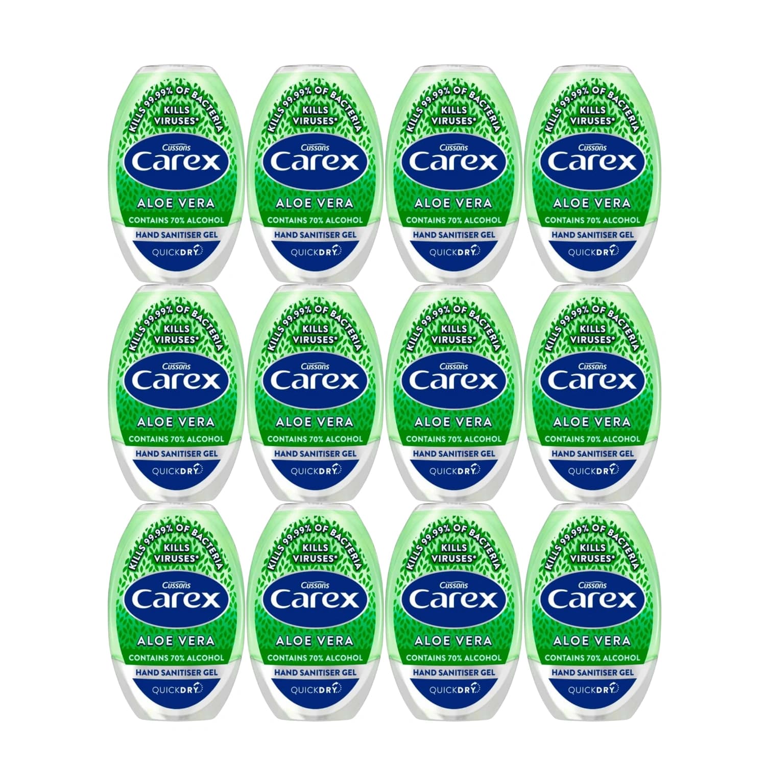 Carex Antibacterial Hand Sanitiser Aloe Vera Gel 50ml (4)