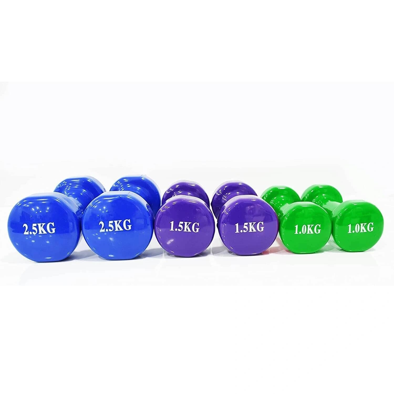Vinyl fitbell kit in a case 10 kg dumbbell weights set (2)